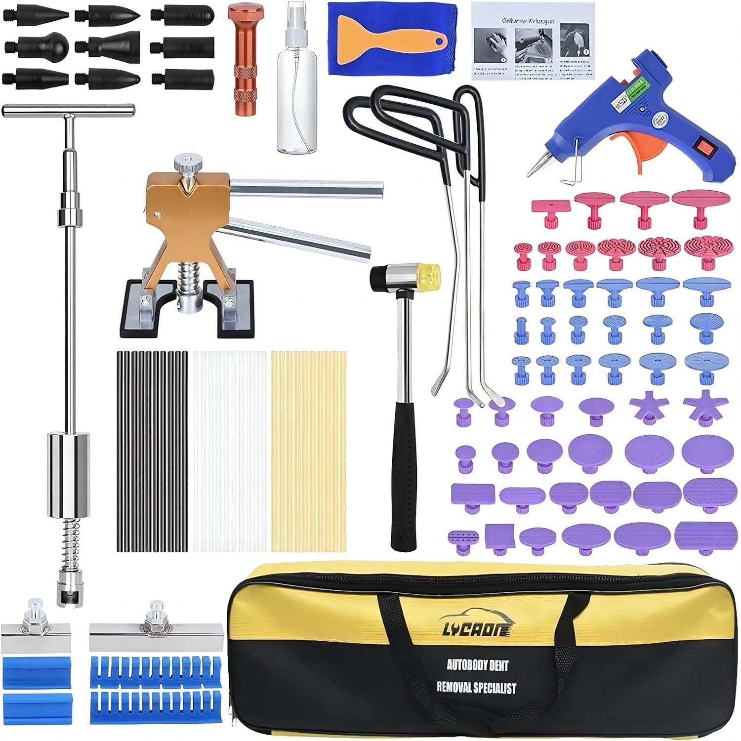 Fahrradständer Ausbeulwerkzeug Kit Paintless Car Dent Repair Tool Hail Removal