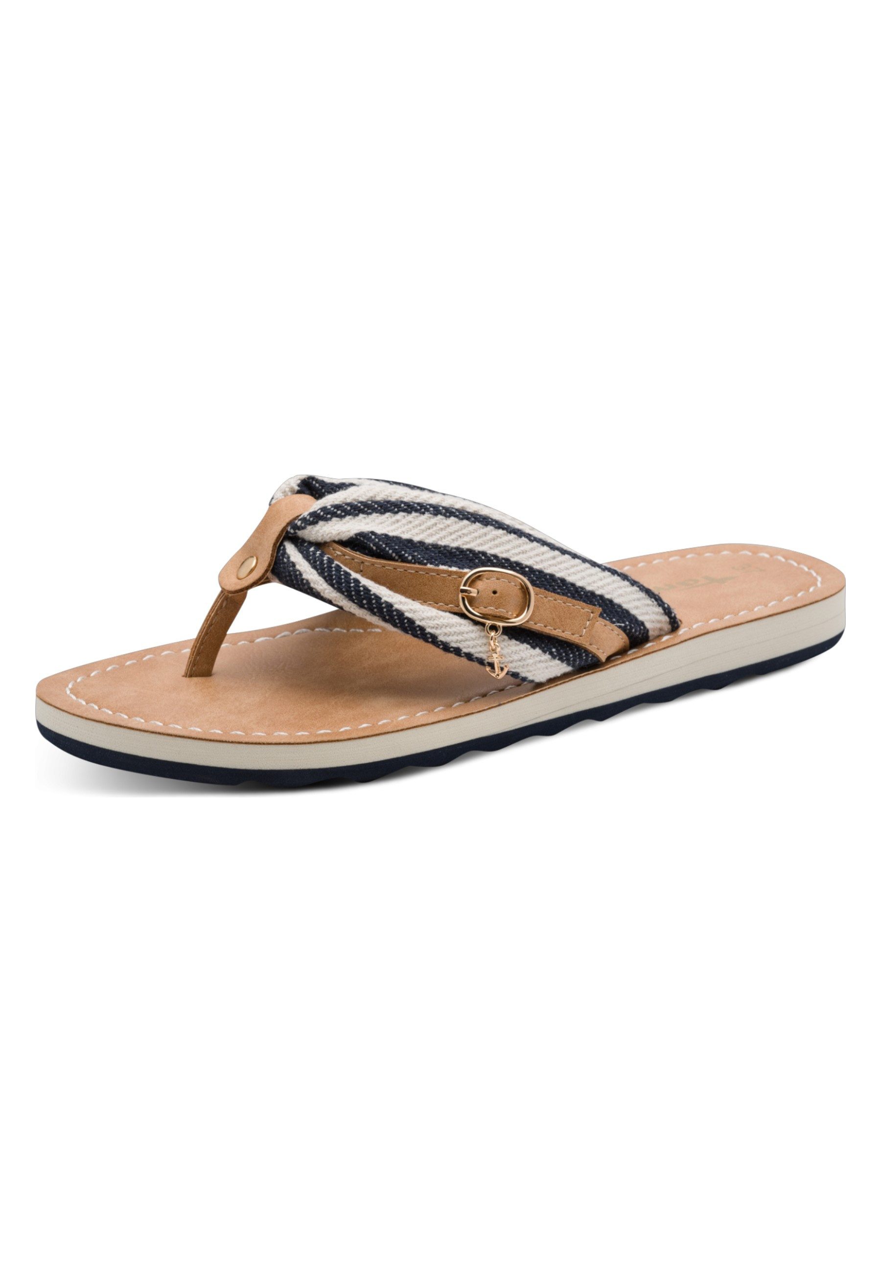 Tamaris 1-27149-46 865 Navy Stripes Sandale