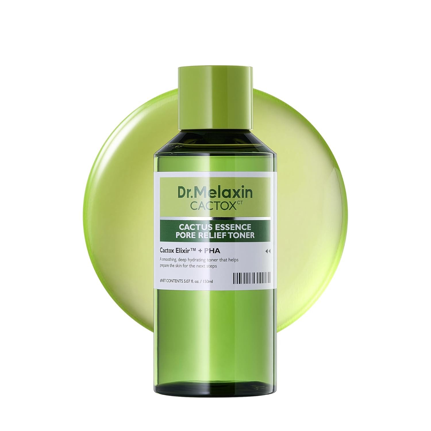 Dr.Melaxin Toner Cactox Cactus Essence Pore Relief Toner 150 ml – K-Beauty Toner mit Kaktus-Extrakt, Niacinamide, 9-fach Hyaluron – Leichter Essenz-, Toner mit 9-fach Hyaluronsäure-Komplex und Kaktus-Extrakt