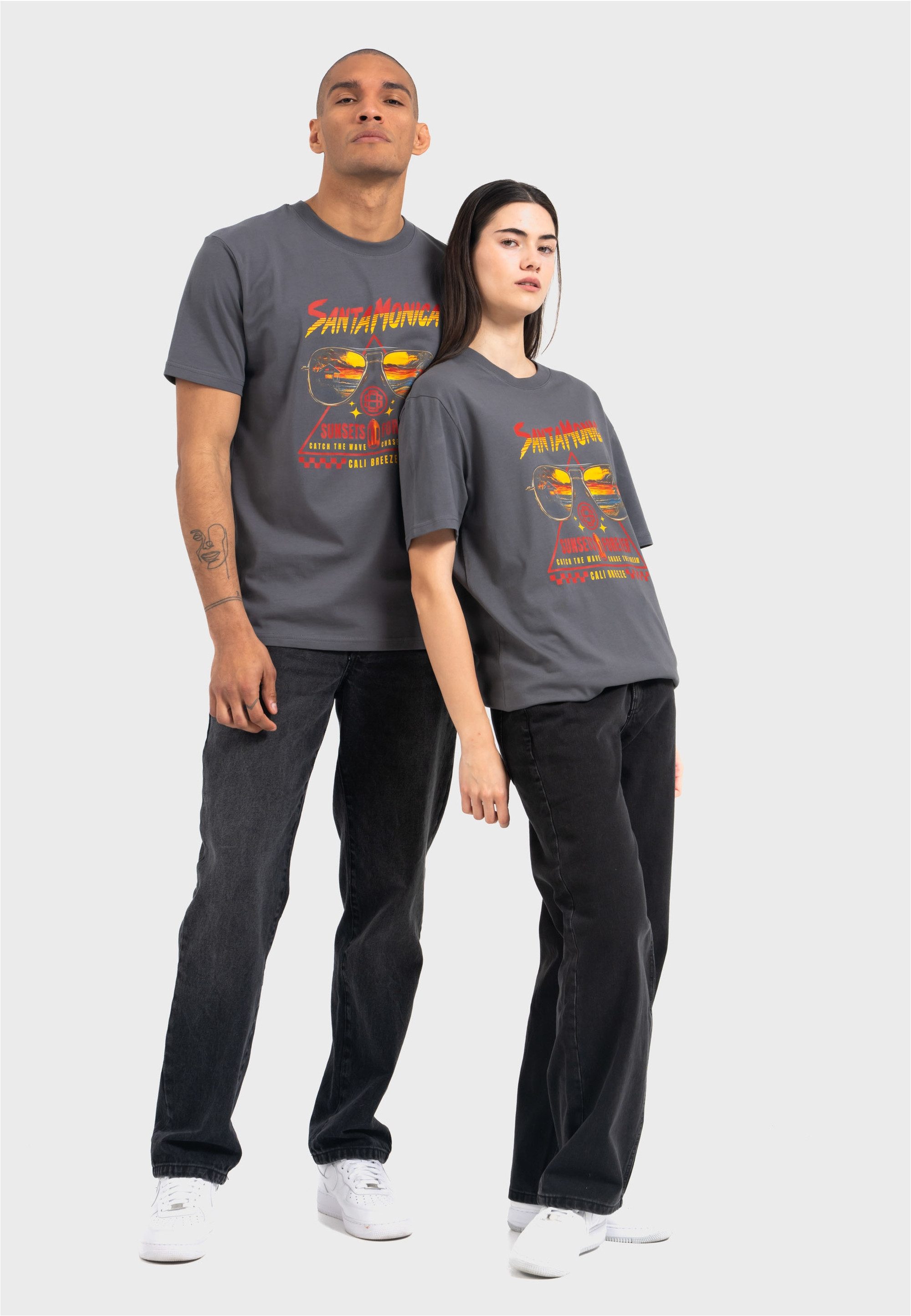 Oldskull T-Shirt Wrldvibe Sunset Shades Graphic Grenzenlose Kreativität, fühle den World-Vibe