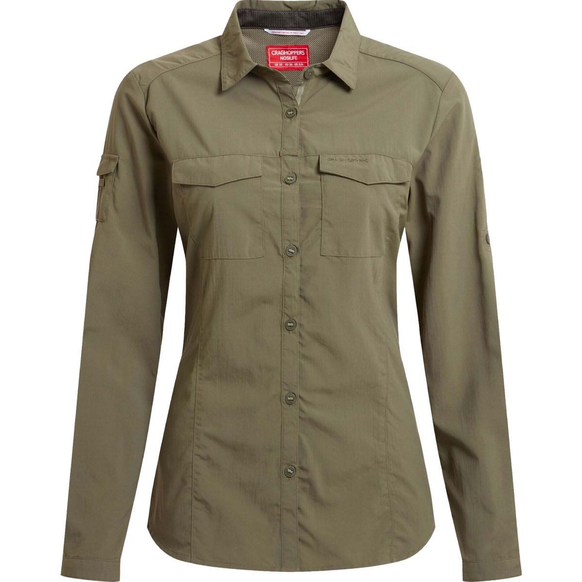 Craghoppers Outdoorbluse Nosilife Adventure Long Sleeved Shirt III Stilvolle Damenbluse mit UV- und Insektenschutz, ideal für Reisen in