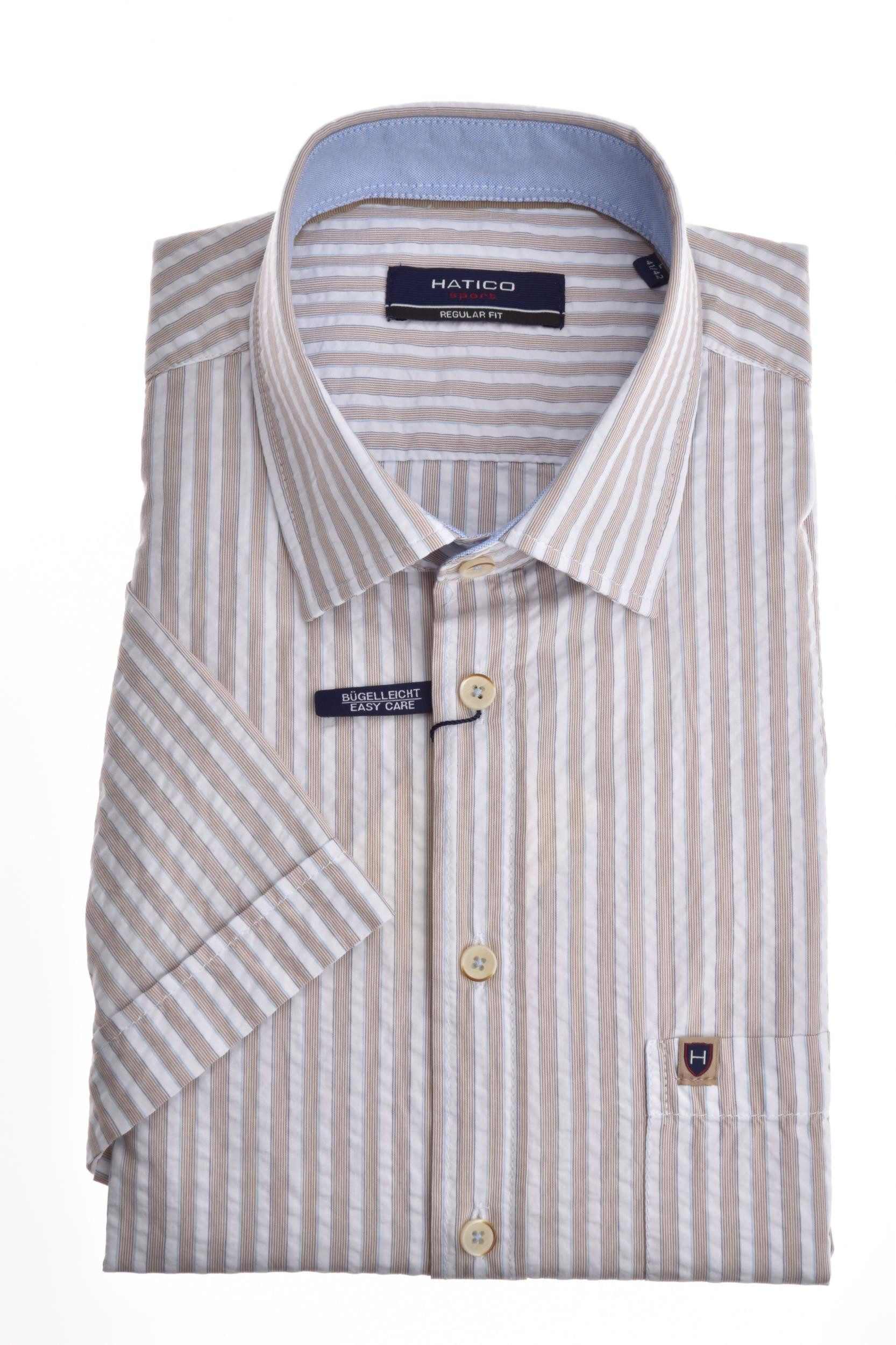 Hatico Kurzarmhemd HATICO- Sport Hemd regular fit Hal