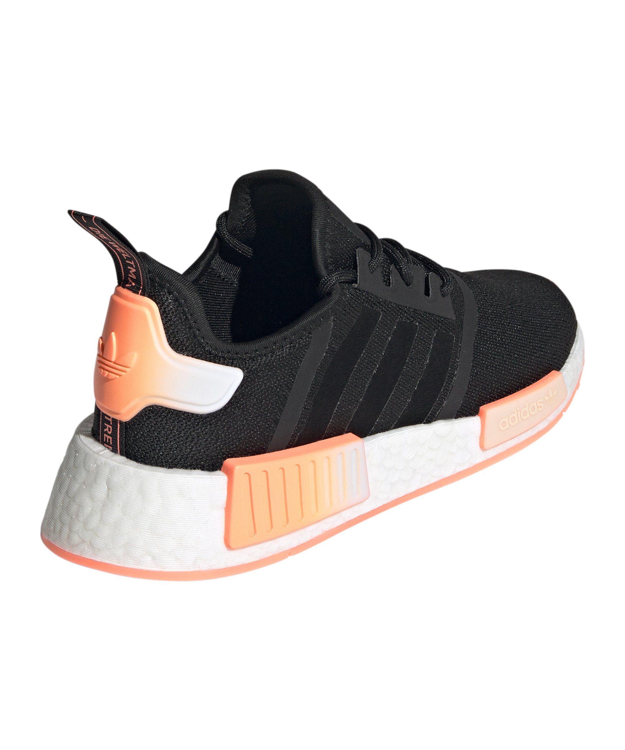 Sneaker Originals Damen adidas schwarzorange NMD_R1