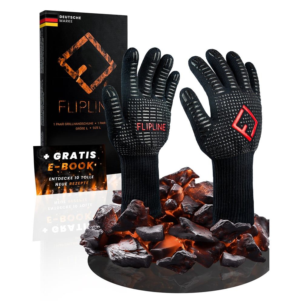 FLIPLINE® Grillhandschuhe Größe L, Idealer Schutz günstig online kaufen