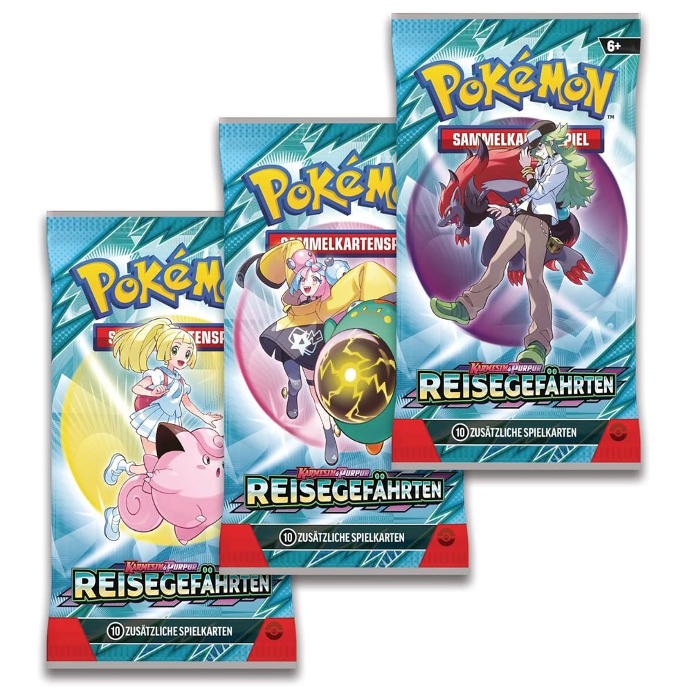 POKÉMON Sammelkarte Yanmega 3 Booster-Packs Pokemon Karmesin & Purpur Karten deutsch
