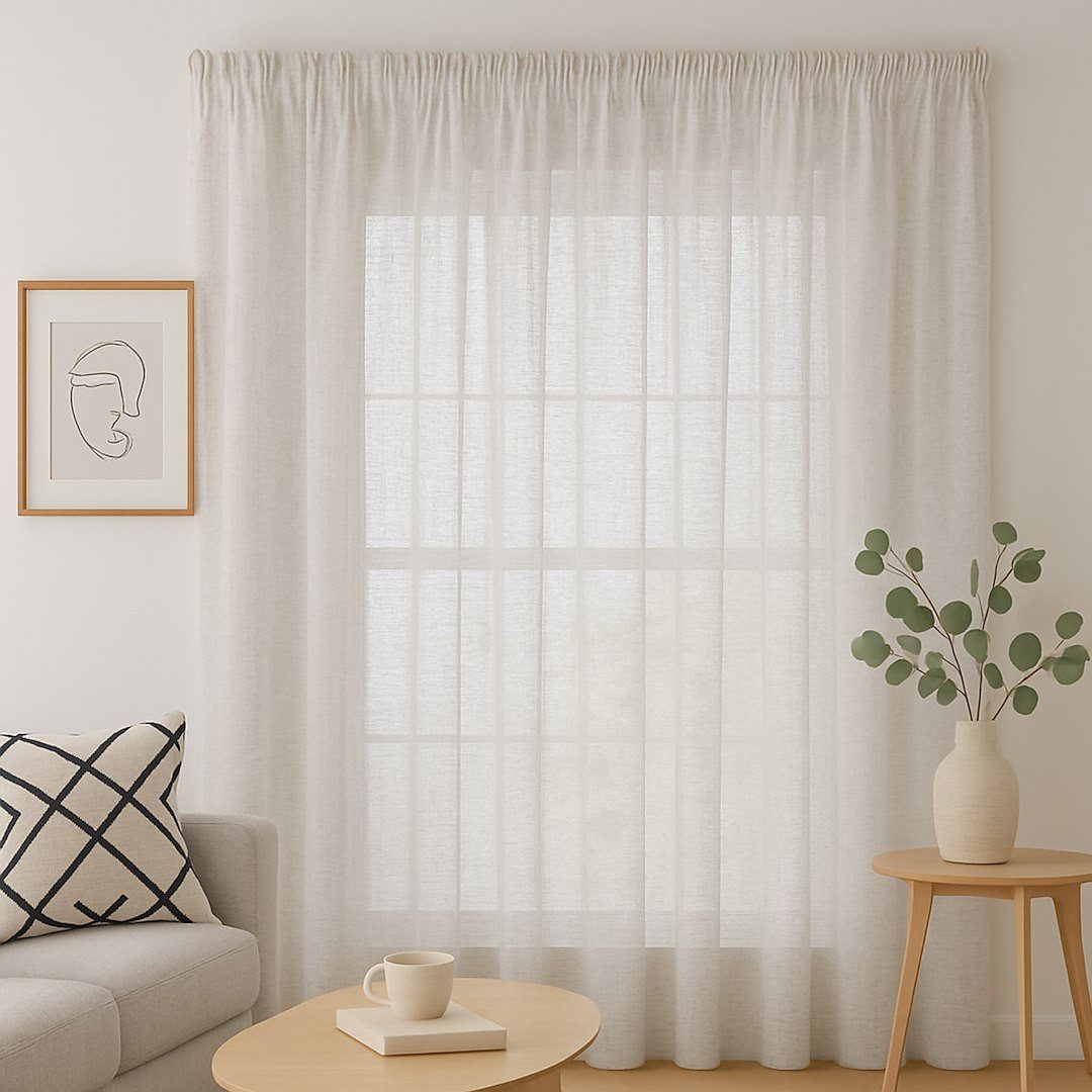 Restilo Gardine Gardine Vorhang Transparent Leinen günstig online kaufen