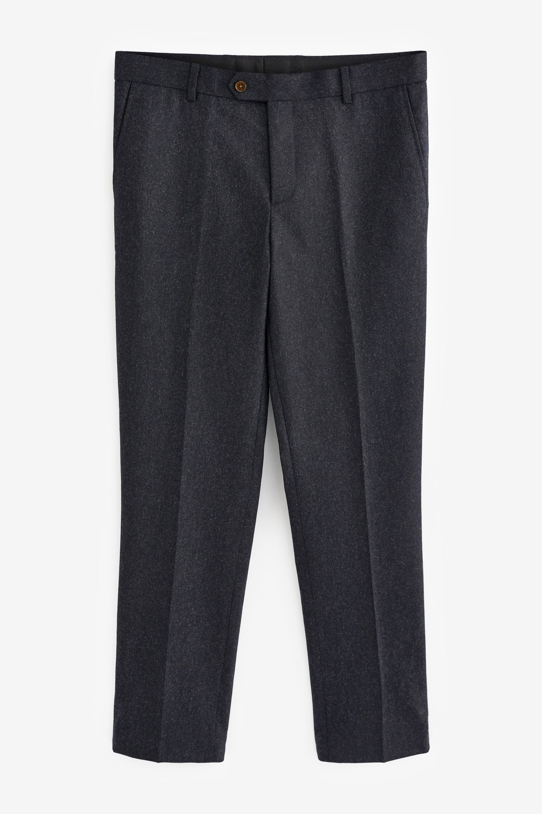 Fit Wollmischung: Navy Next Hose (1-tlg) Slim Anzughose aus Donegal-Anzug