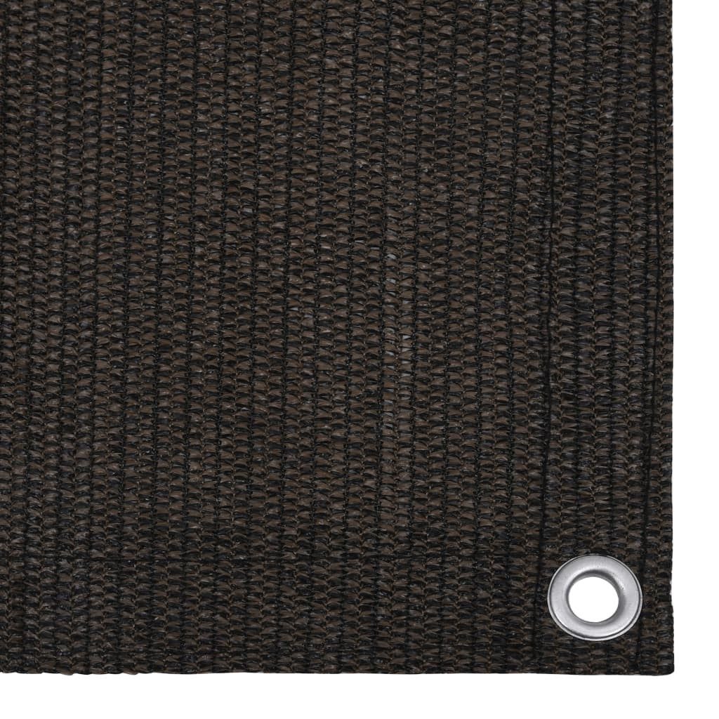 vidaXL Teppich Zeltteppich 250x350 cm Braun Wohnwagen Teppich Vorzelt Unterlage, Höhe: 350 mm