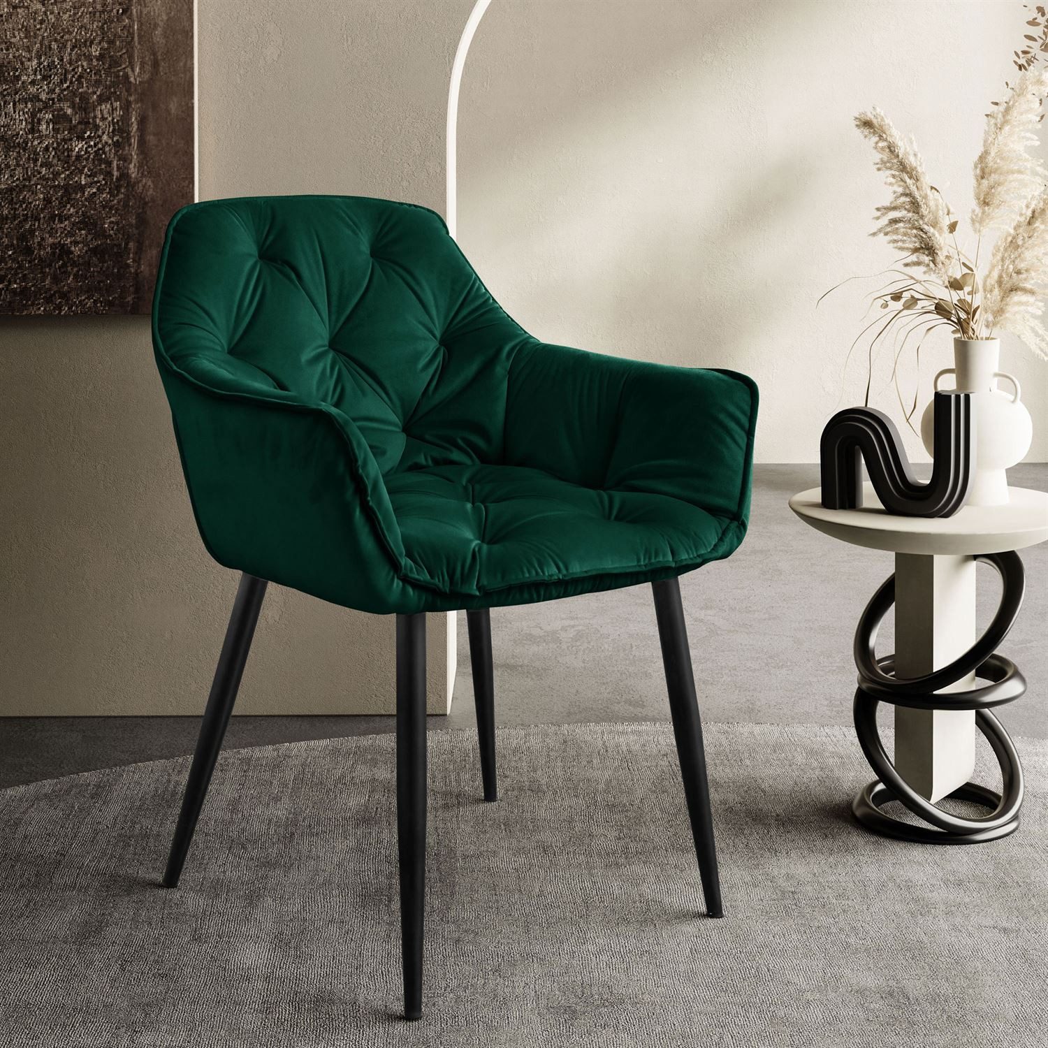 Lookway Polsterstuhl TOKIO Gesteppte Stuhl