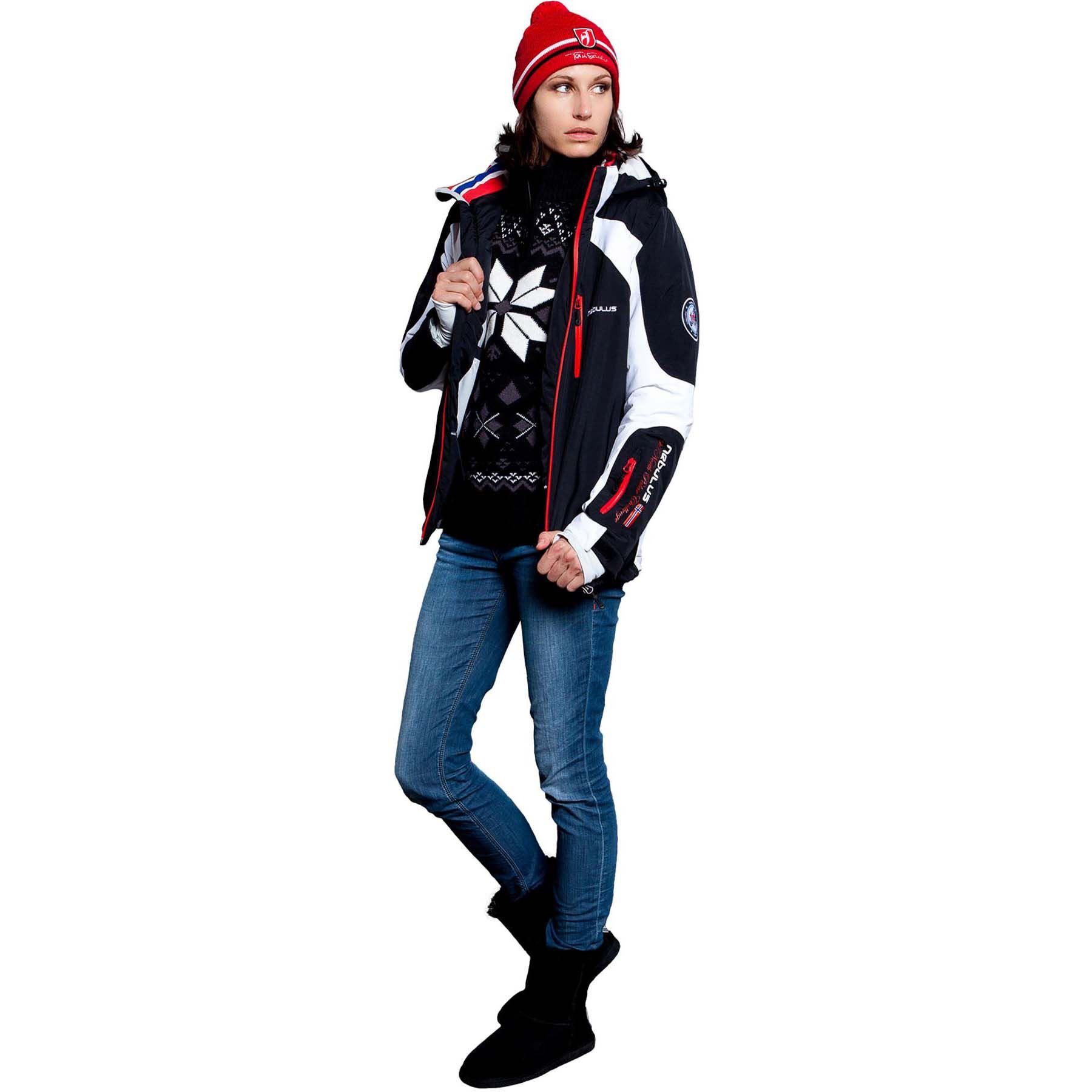 Nebulus Skijacke DAVOS, Q680 - Damen, schwarz-weiß, S/36