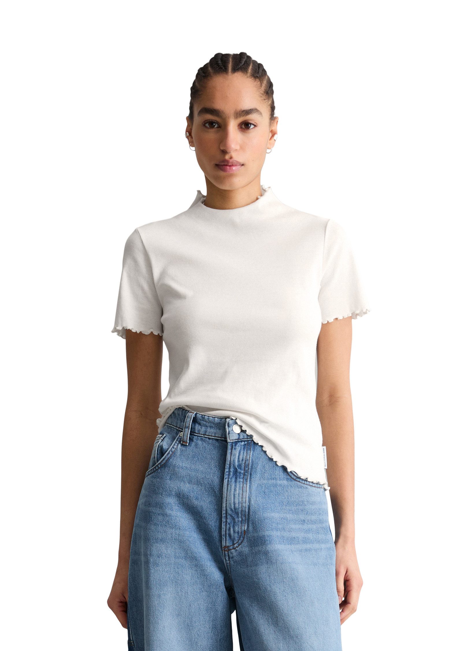 Marc O'Polo DENIM T-Shirt aus Organic Cotton-Stretch-Jersey