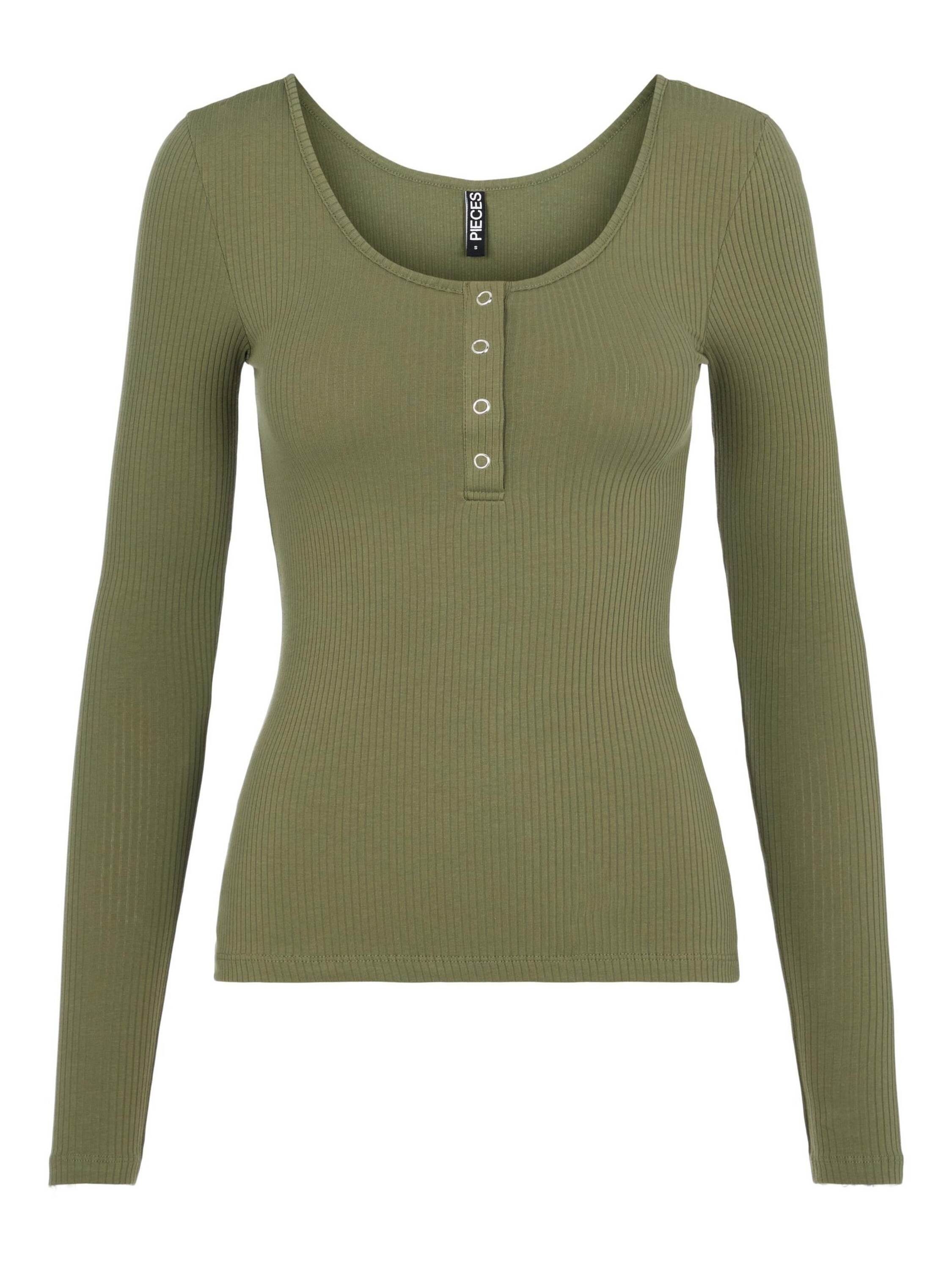 pieces Langarmshirt Kitte (1-tlg) Plain/ohne Details günstig online kaufen