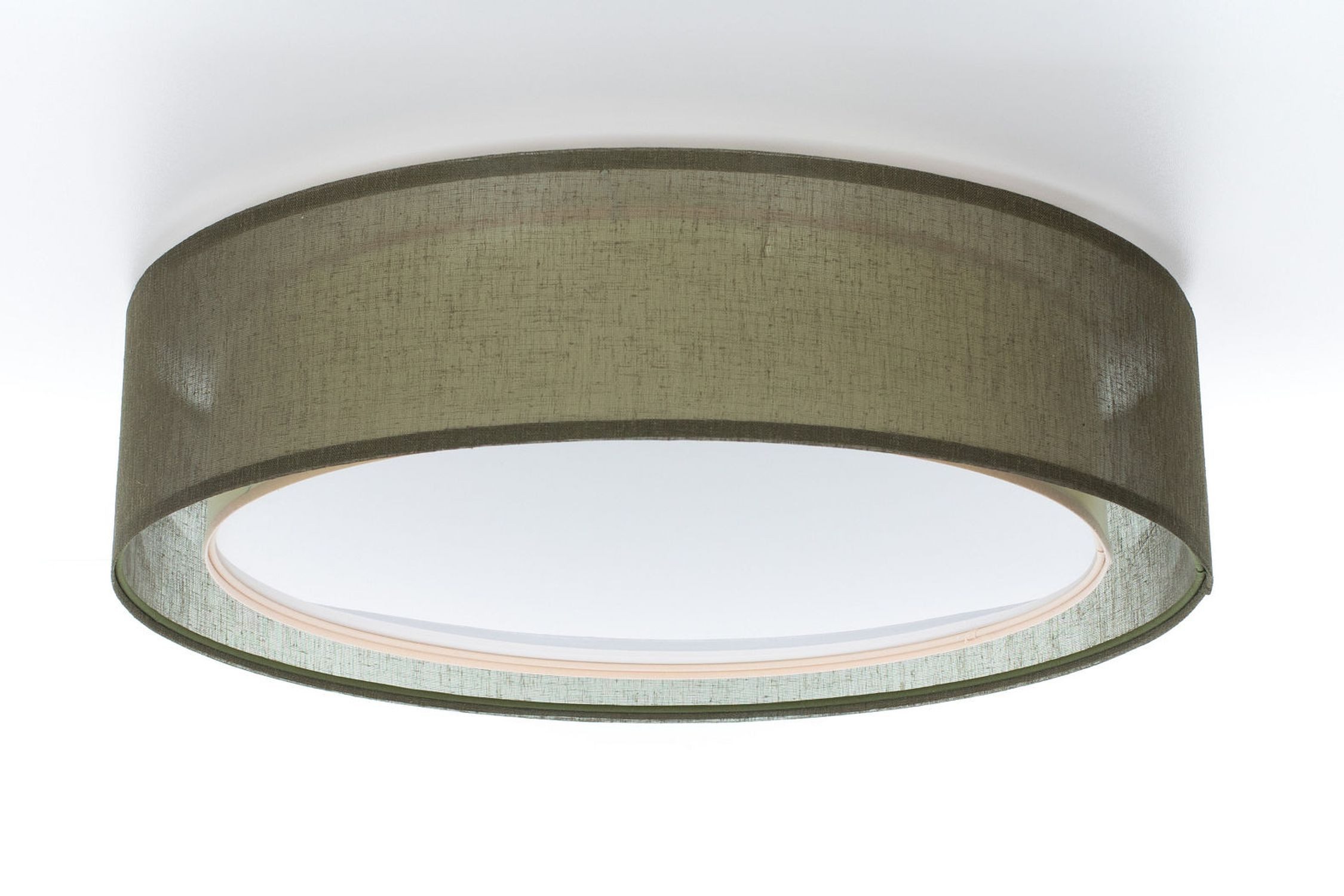 Licht-Erlebnisse Deckenleuchte ADORO, ohne Leuchtmittel, E27 D: 50 cm Grün 2-flammig rund Modern