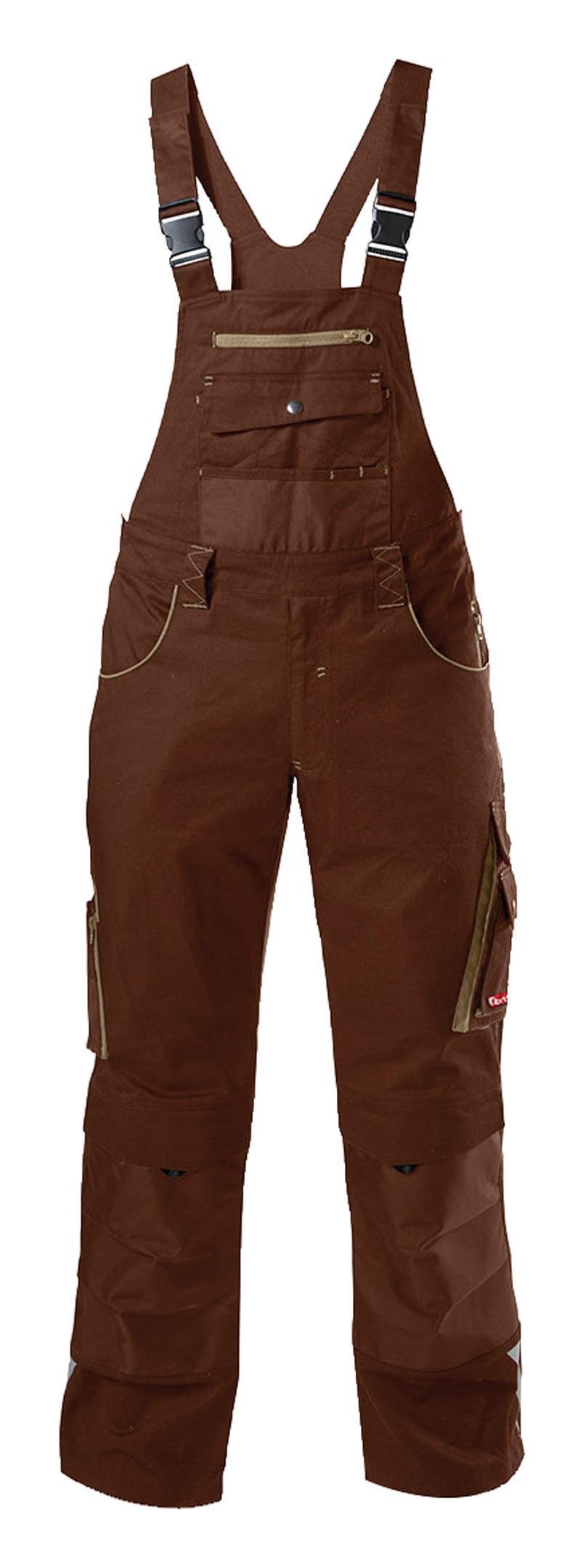 fortis Latzhose Herren 24 Brown / beige Größe 27