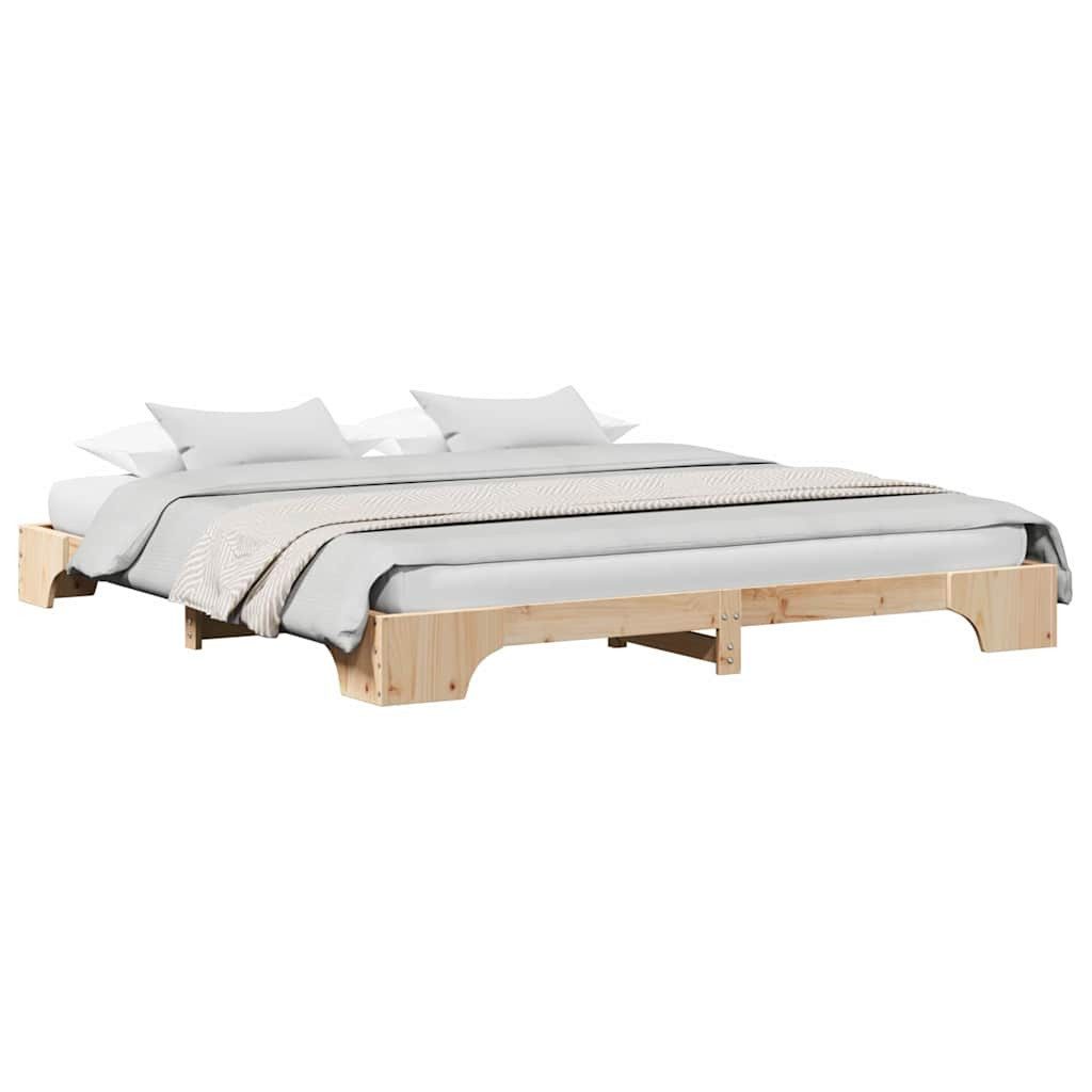 vidaXL Bett Bettgestell Massives Kiefernholz 200 günstig online kaufen