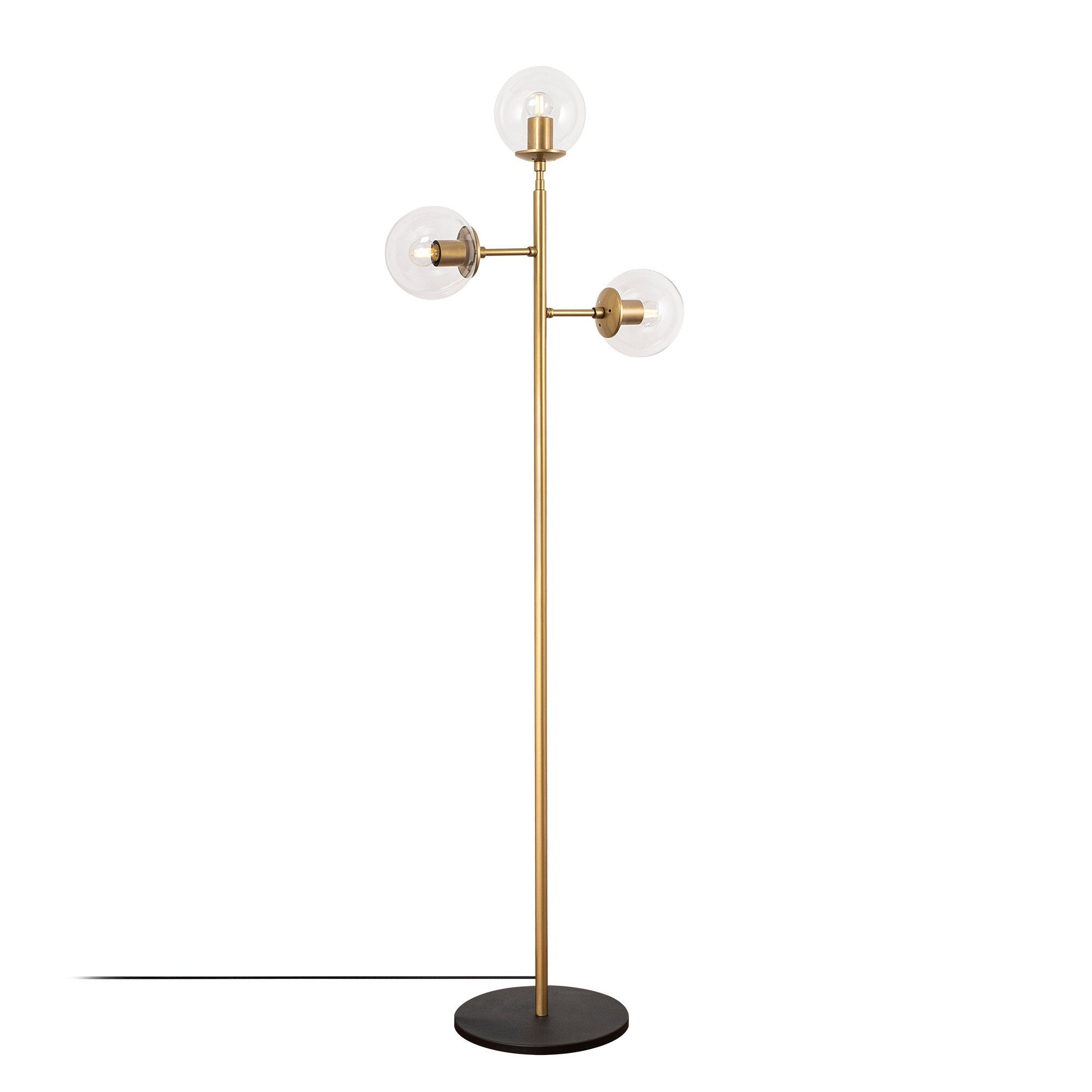 Glänzendes,Gold, FLG, x Atmaca Metallkörper 57 Stehlampe 22 cm, Opviq