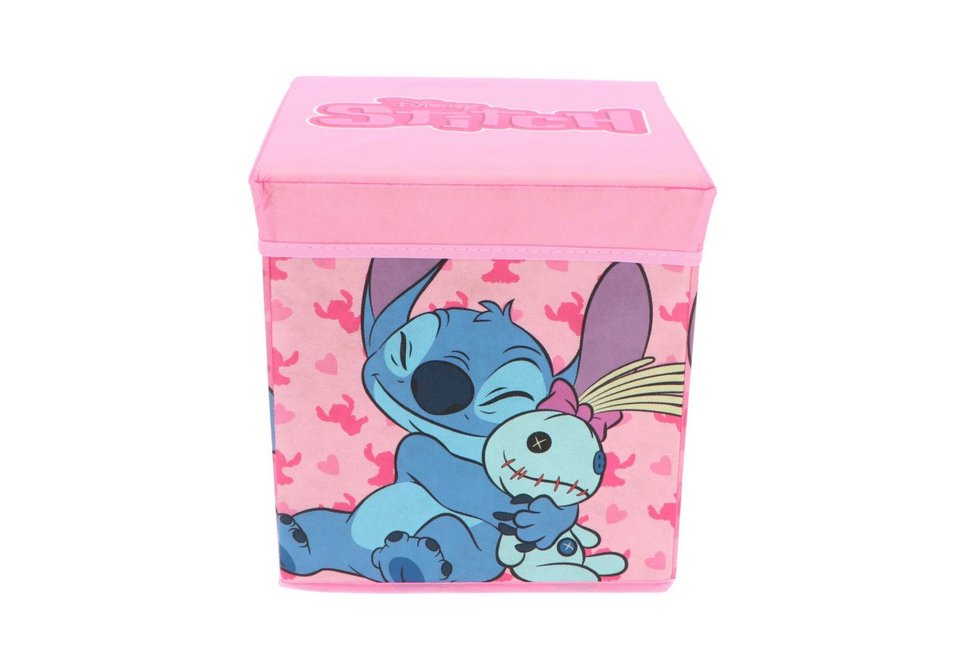 Thumbnail - Disney Aufbewahrungsbox Sitzhocker Sitzwürfel mit Stauraum Fußbank Truhen Aufbewahrungsbox, Lilo & Stitch