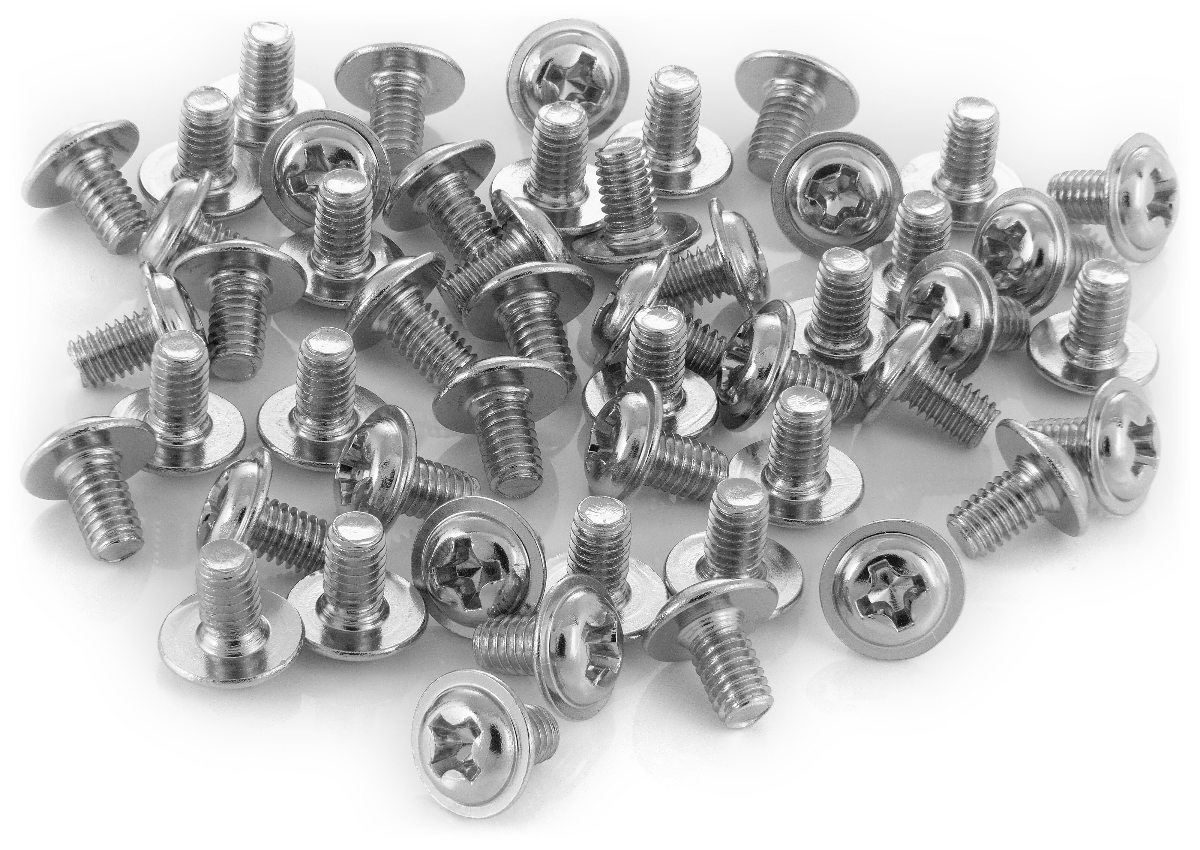 Poppstar Винты-Set Festplattenschrauben, (vernickelt), für 2,5 Zoll Festplatten, M3x5mm, 50er PC Винты Set