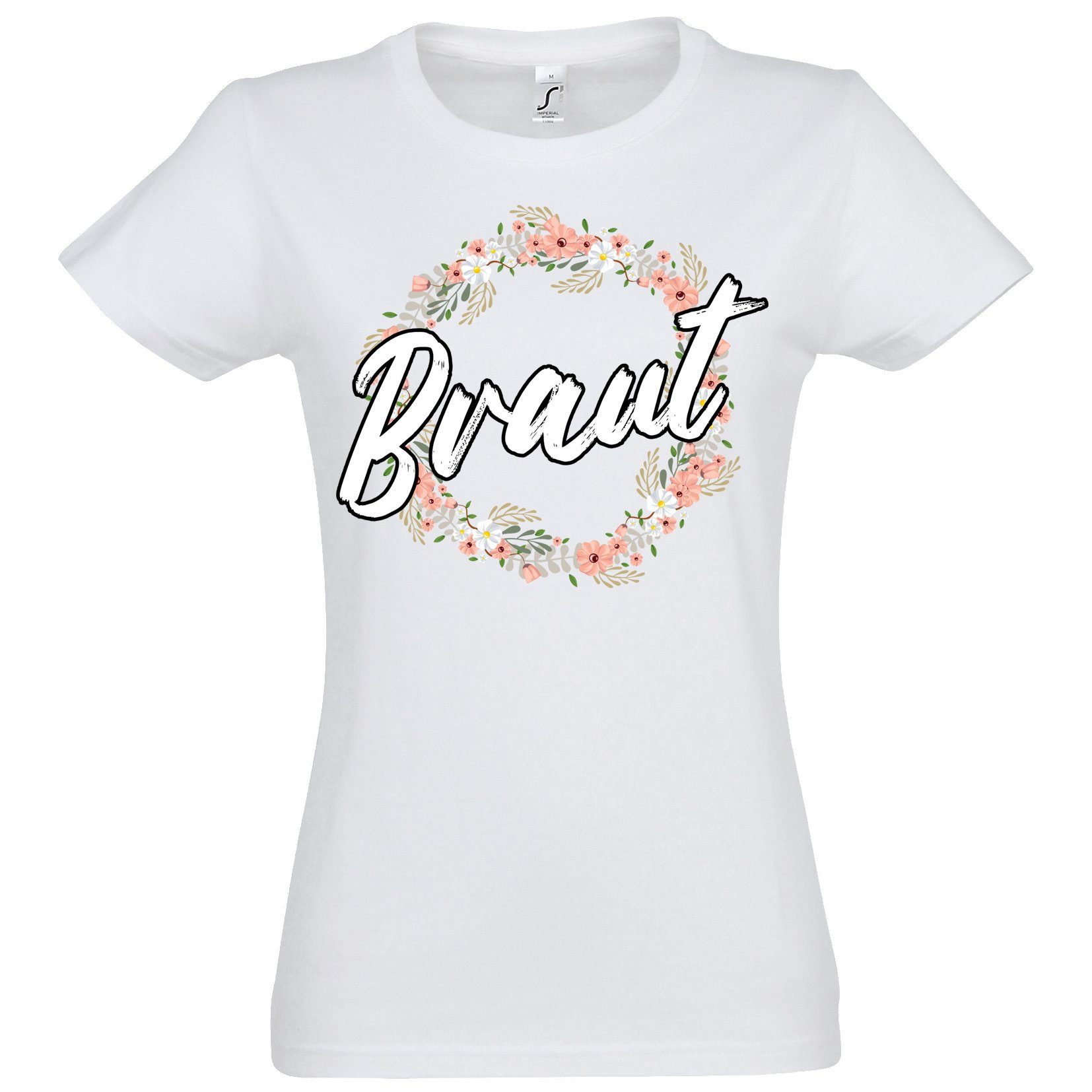 Youth Designz T-Shirt Braut Team Braut JGA Damen Shirt mit trendigem Braut Spruch Frontaufdruck