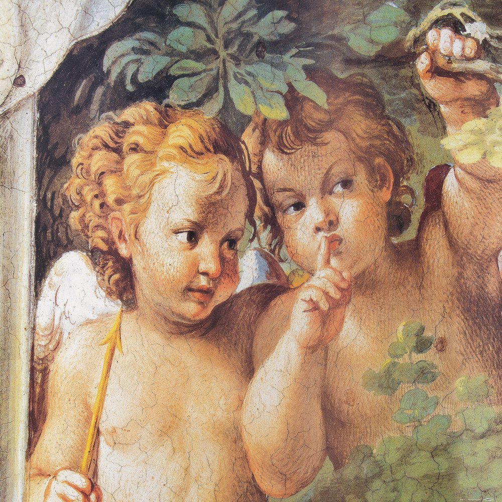 Poster Annibale Carracci Kunstdruck Bild - Wispernde Engel, Detail