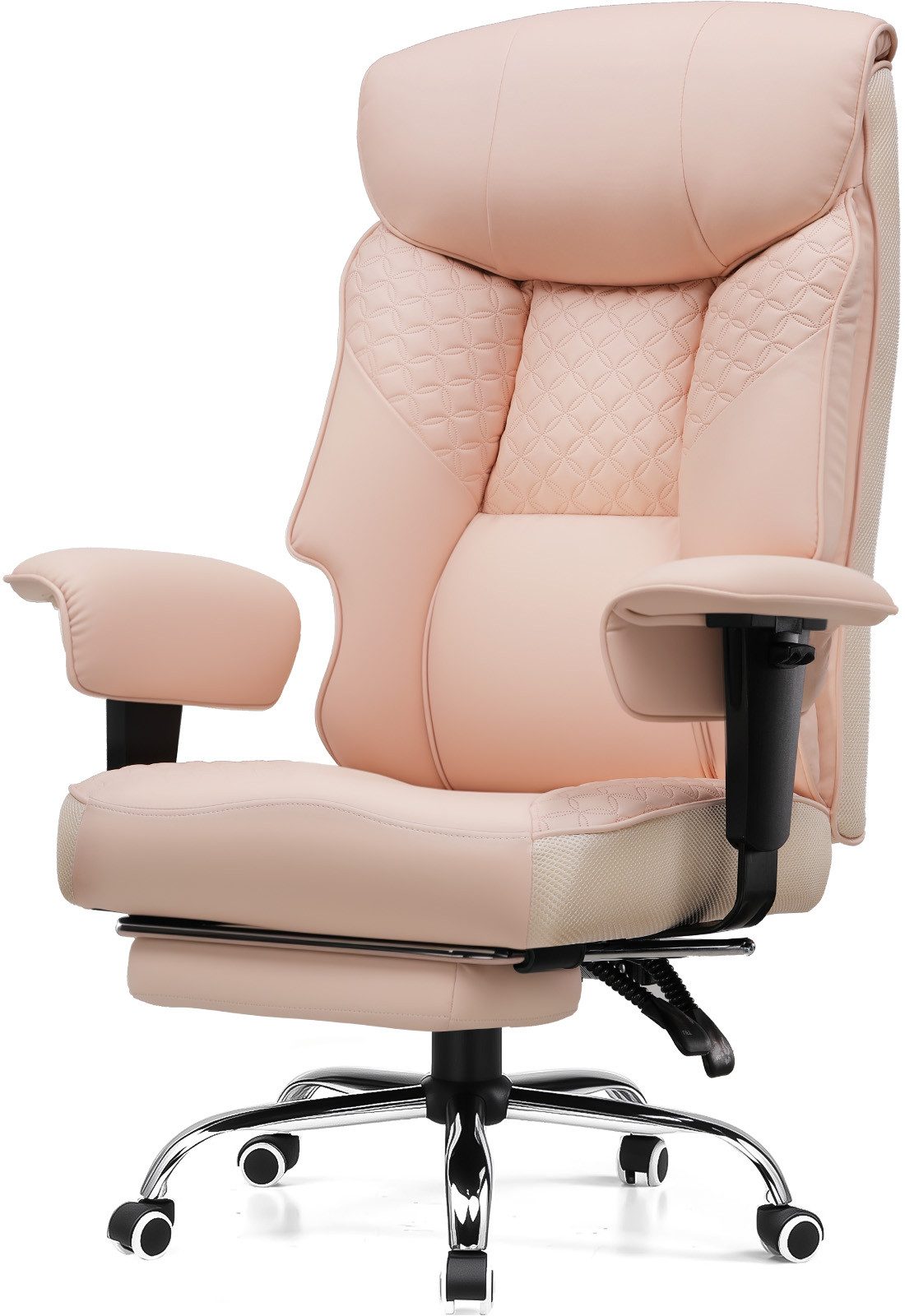 COMHOMA Bürostuhl Gaming Stuhl für Große und Schwere Personen bis 180 kg, ergonomischer Bürostuhl 3D Sitzkissen, verstellbar mit Fußstütz