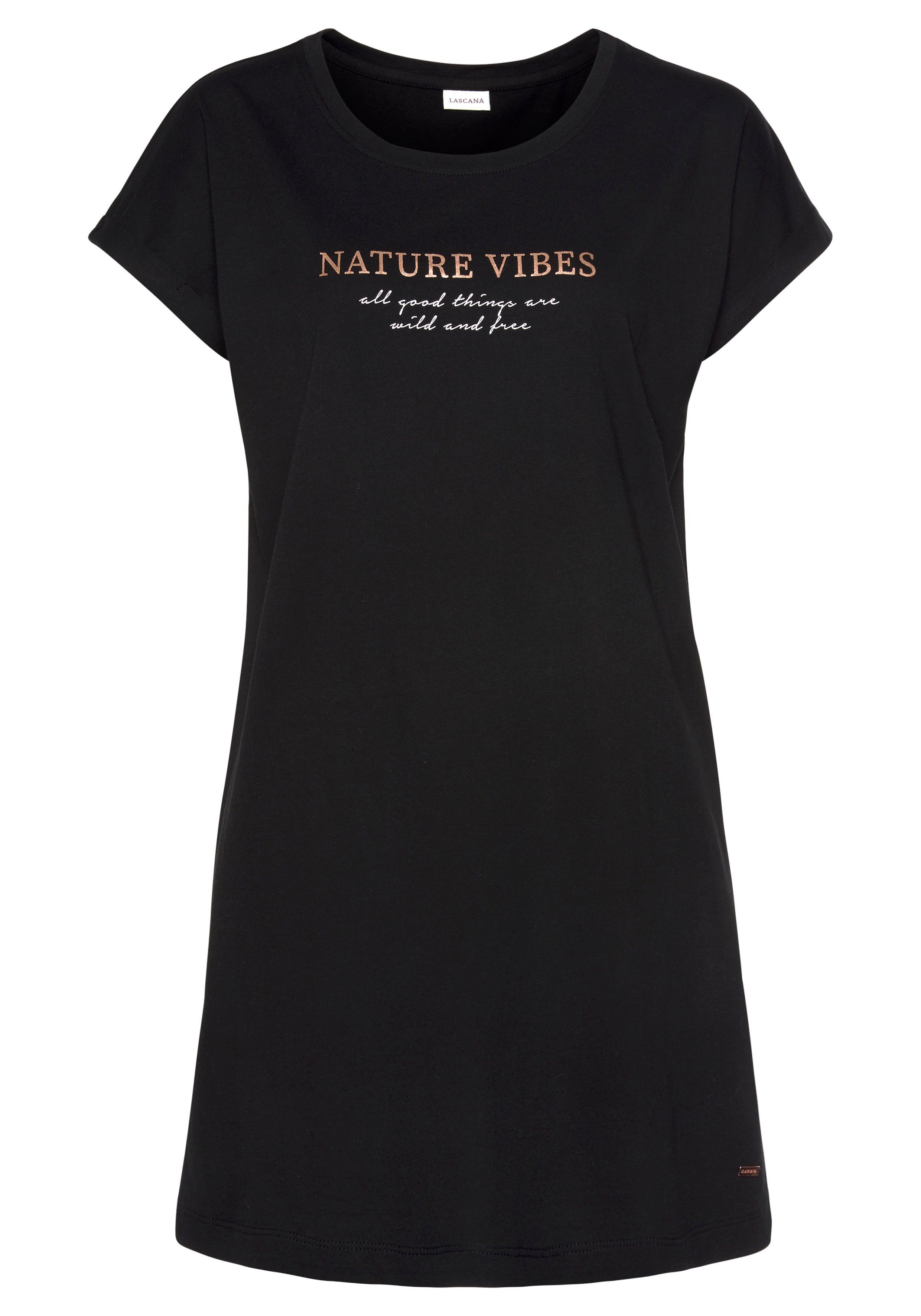 LASCANA Nachthemd Mit Folien- oder Allover-Druck. € 26,99