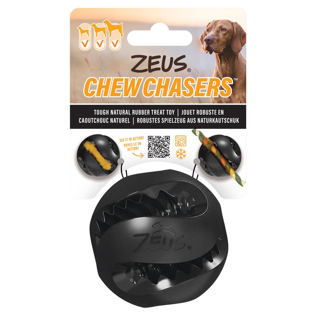 Zeus Tierball Hundespielzeug Chew Chasers Treat Ball