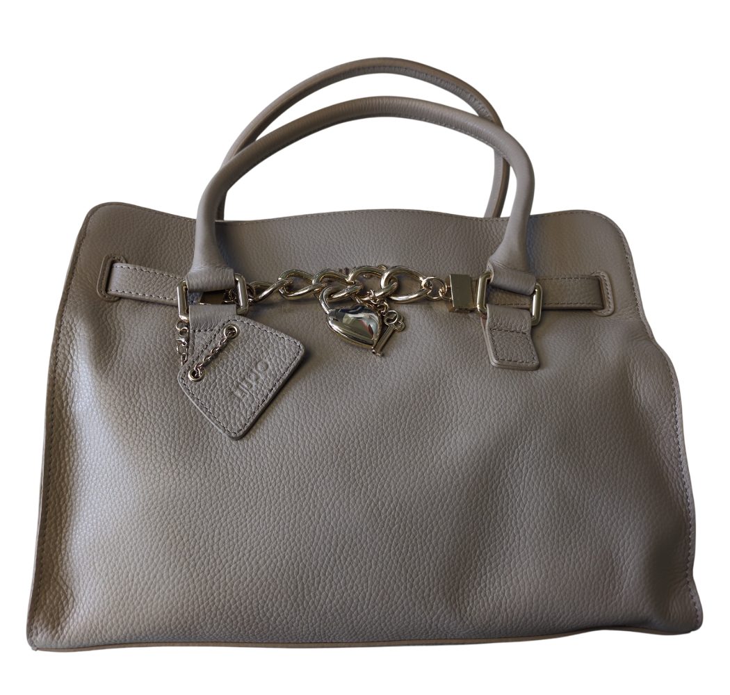 Handtasche Damen Leder Stoff Champagner Beige Reißverschluss A14296P0129-60906