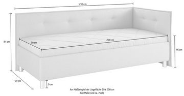 Maintal Polsterliege, mit Seiten- und Rückenteil