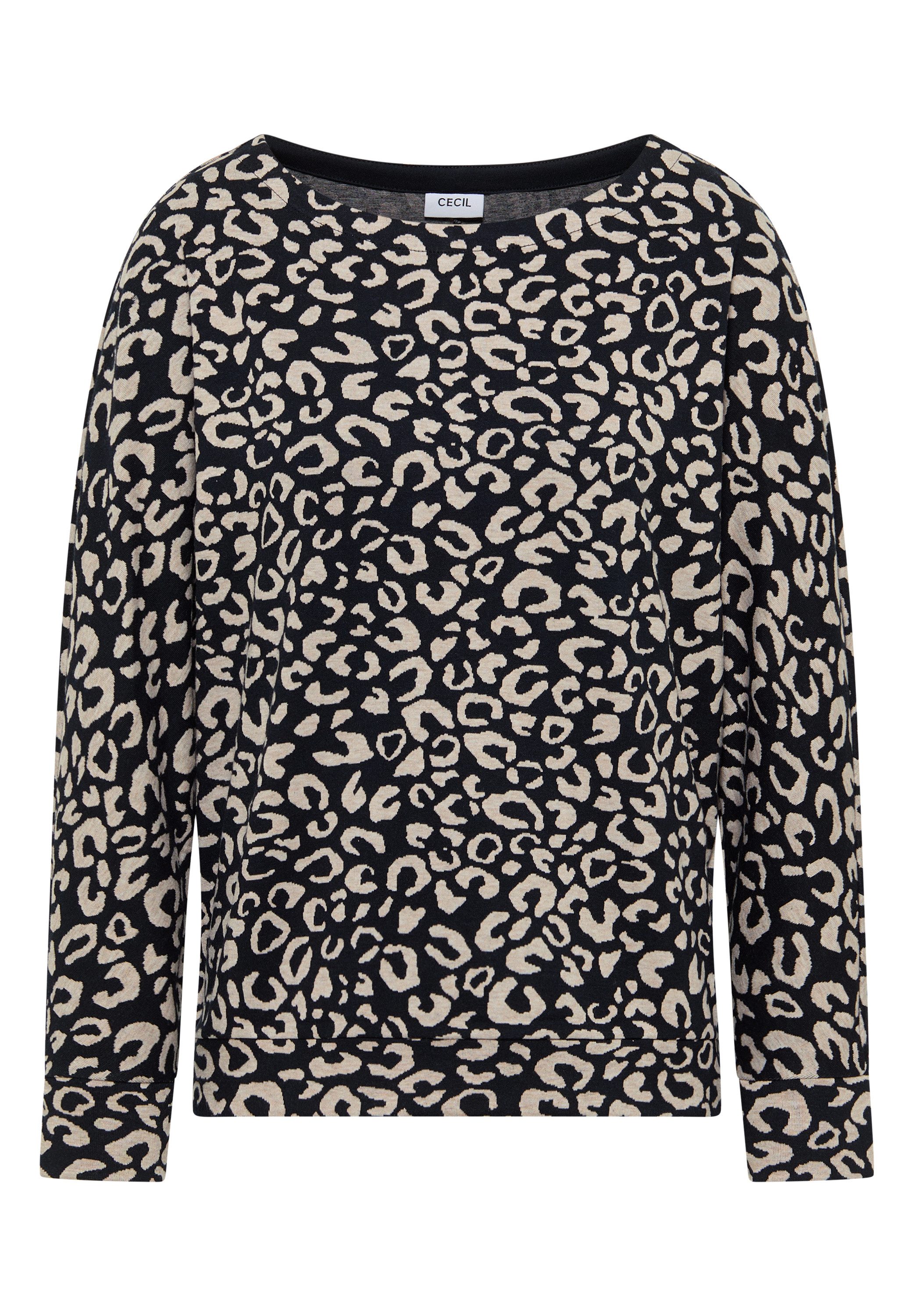 CECIL Langarmshirt im Leo Design