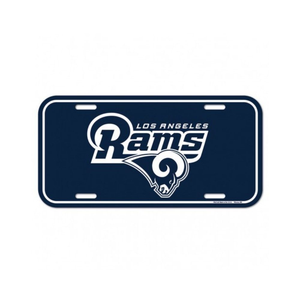 Los Angeles Rams Wanddekoobjekt Los Angeles Rams Nummernschild