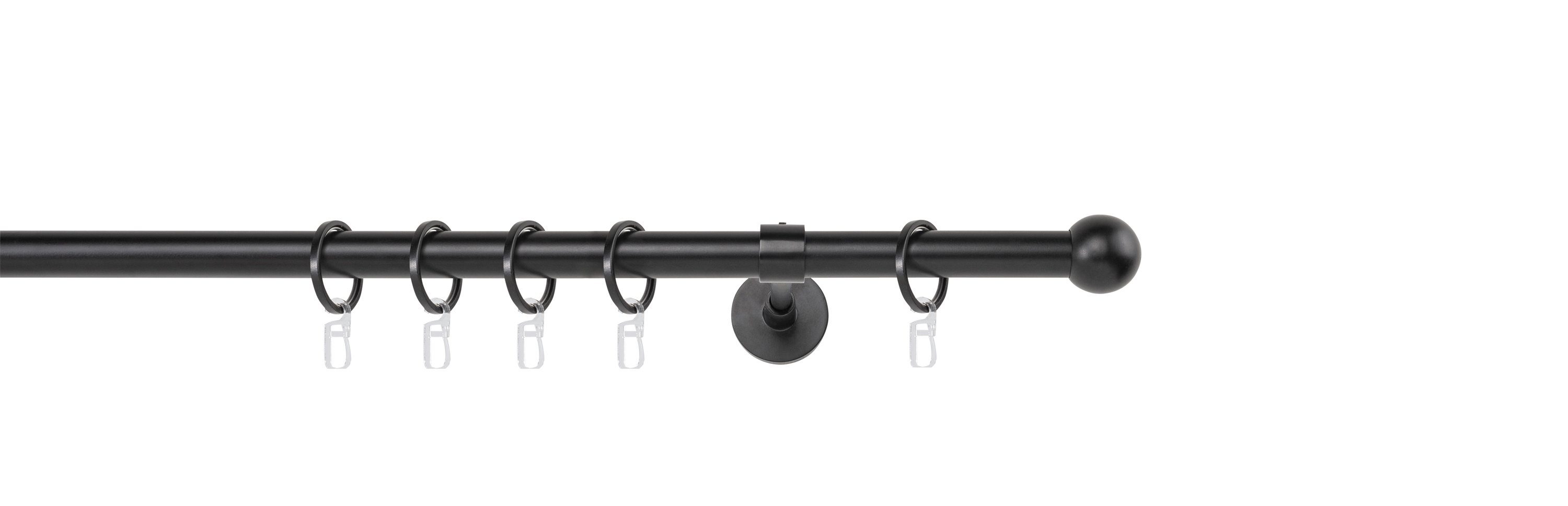 ondeco Gardinenstange Rundrohr Wandabstand 14cm Ball, günstig online kaufen