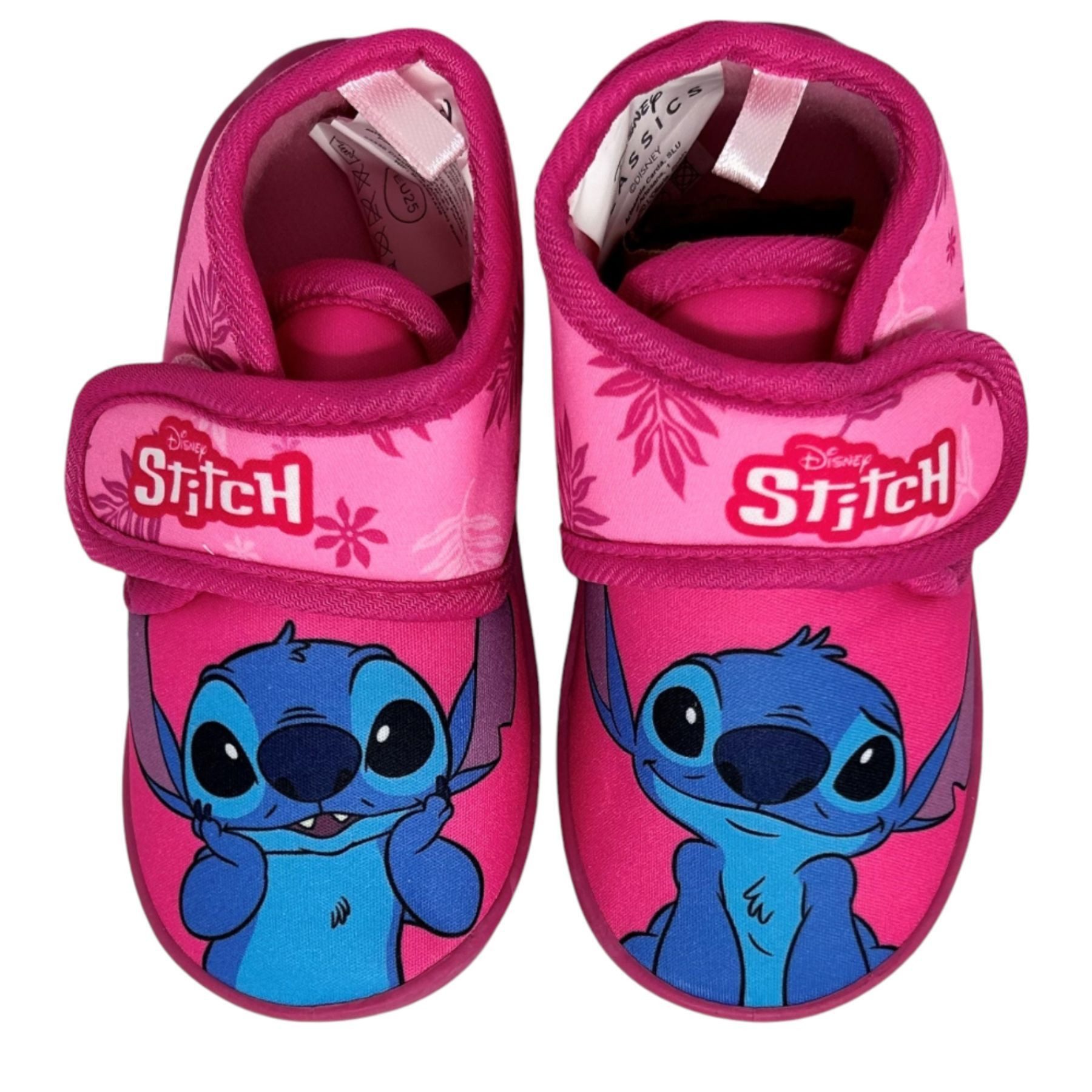 Hausschuhe Pink mit süßem Stitch-Motiv für Kinder Pantoffel