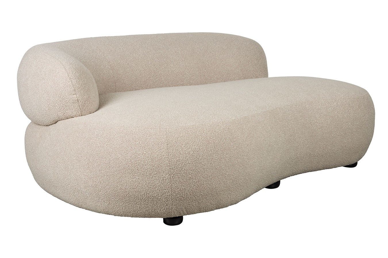 Zuiver Big-Sofa Sofa Noxx 2 Sitzer Boucle Stoff beige