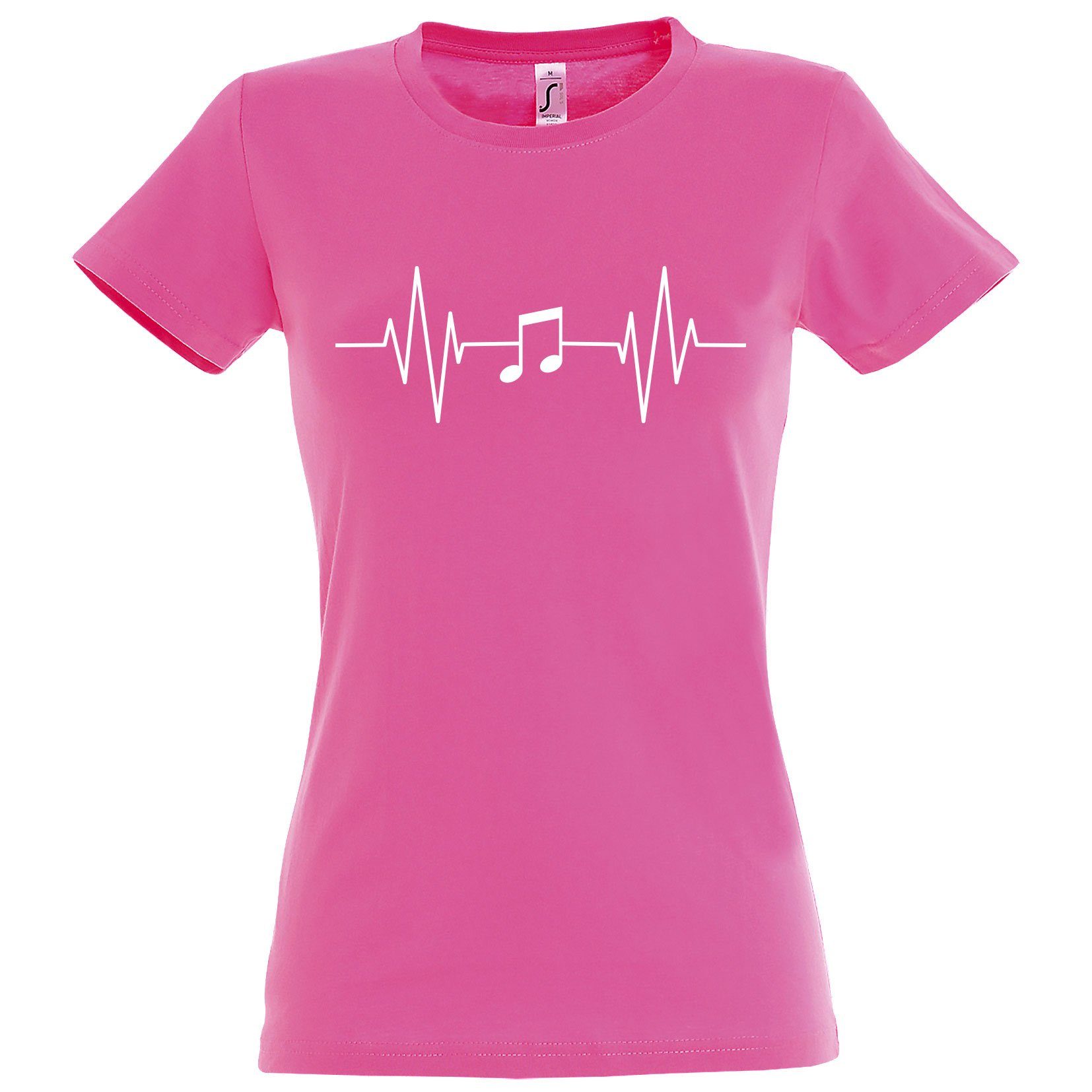 Youth Designz T-Shirt Heartbeat Musik Note Damen Shirt mit Music Frontprint günstig online kaufen