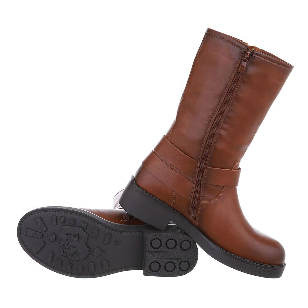 Ital-Design Damen Bikerschuhe Biker Westernstiefel (85276004) günstig online kaufen