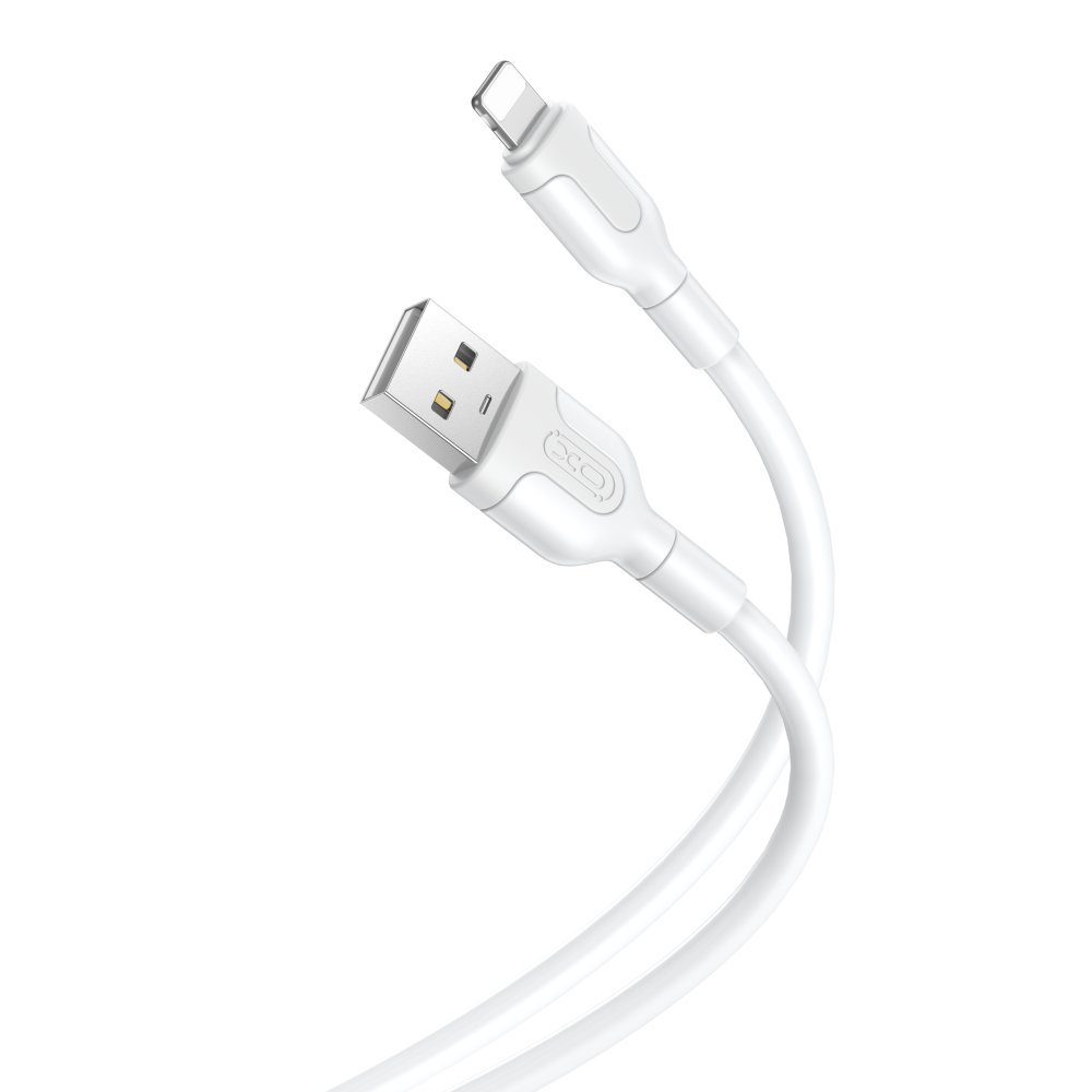 XO Kabel NB212 USB - iPhone-Anschluss 1,0 m 2,1A weiß Smartphone-Kabel