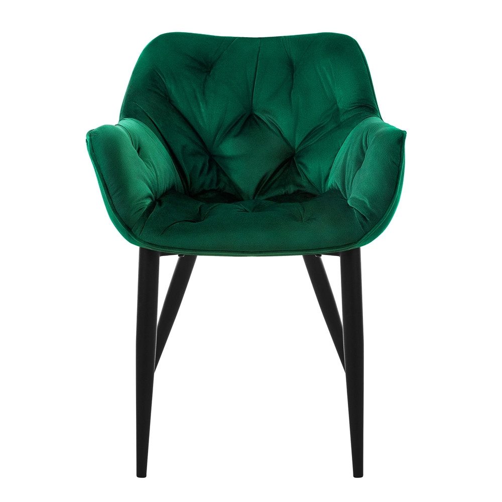 ML-DESIGN Stuhl Esszimmerstuhl mit Rückenlehnen und Armlehnen aus Samt mit günstig online kaufen