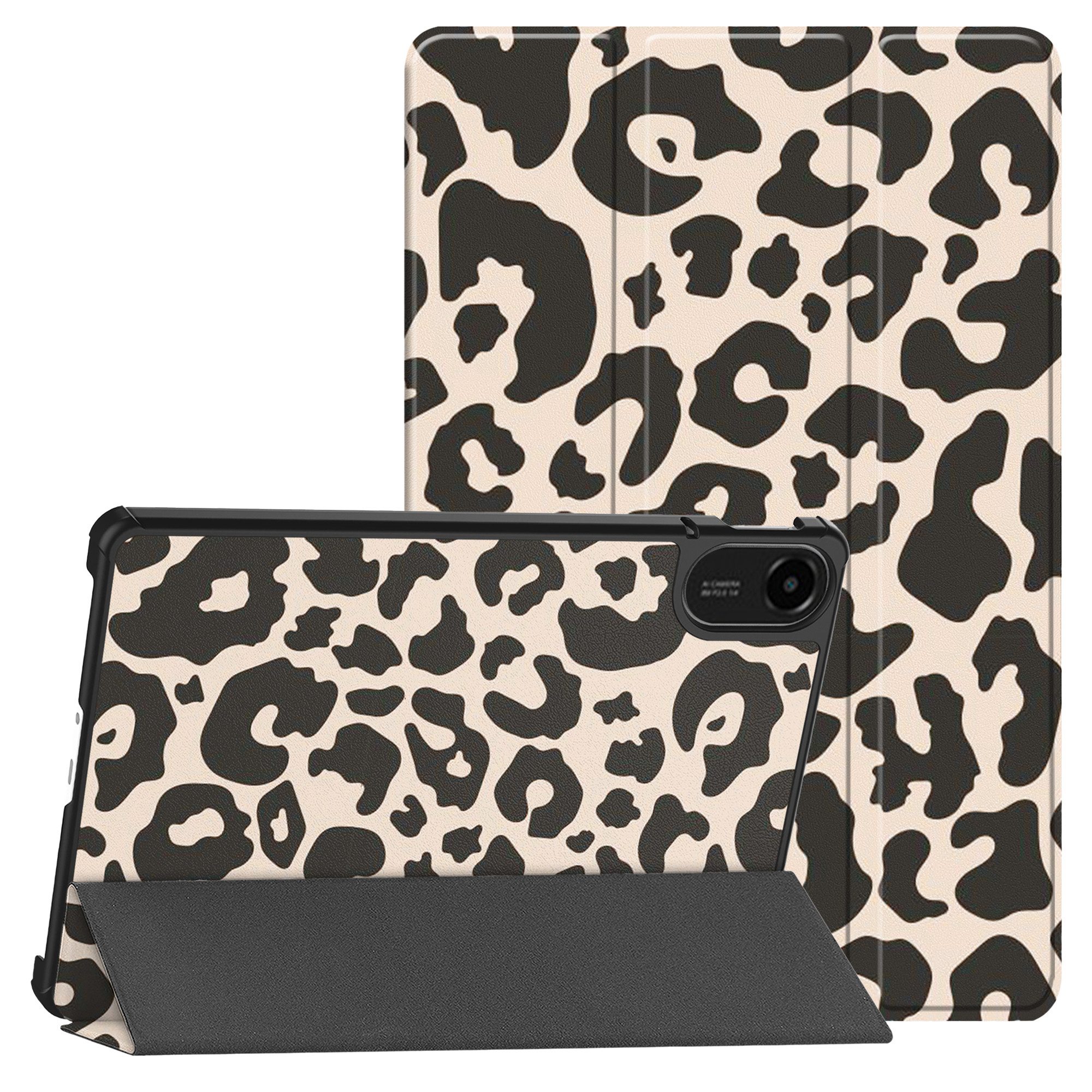 imoshion Tablet-Mappe imoshion Design Trifold Klaphülle Xiaomi Redmi Pad 2 - Leopard