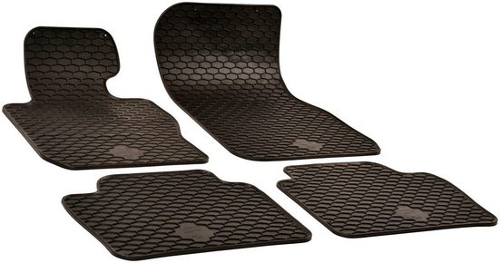 WALSER Passform-Fußmatten (4 Stück), für BMW 3 03/2011-Heute, BMW 4 Coupe 07/2013-Heute