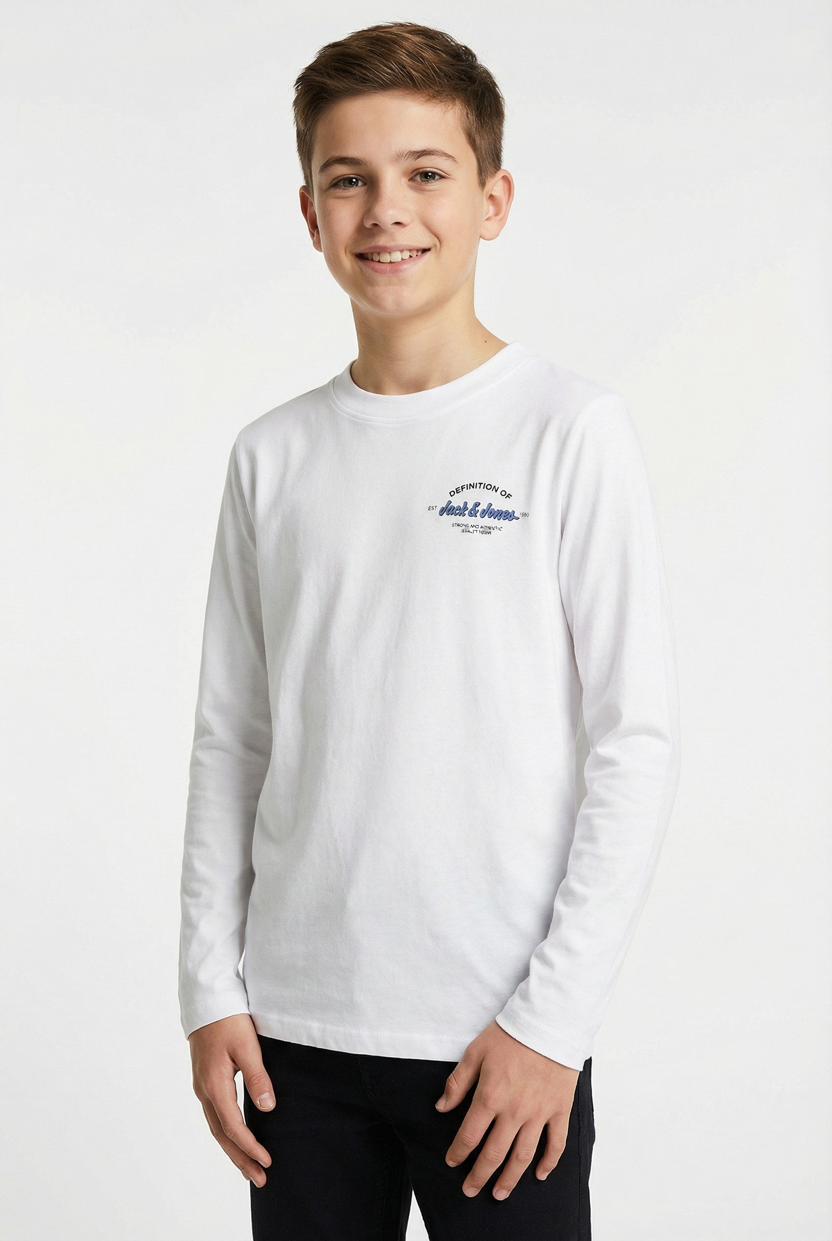 Langarmshirt JJBRANDON TEE LS CREW NECK JNR