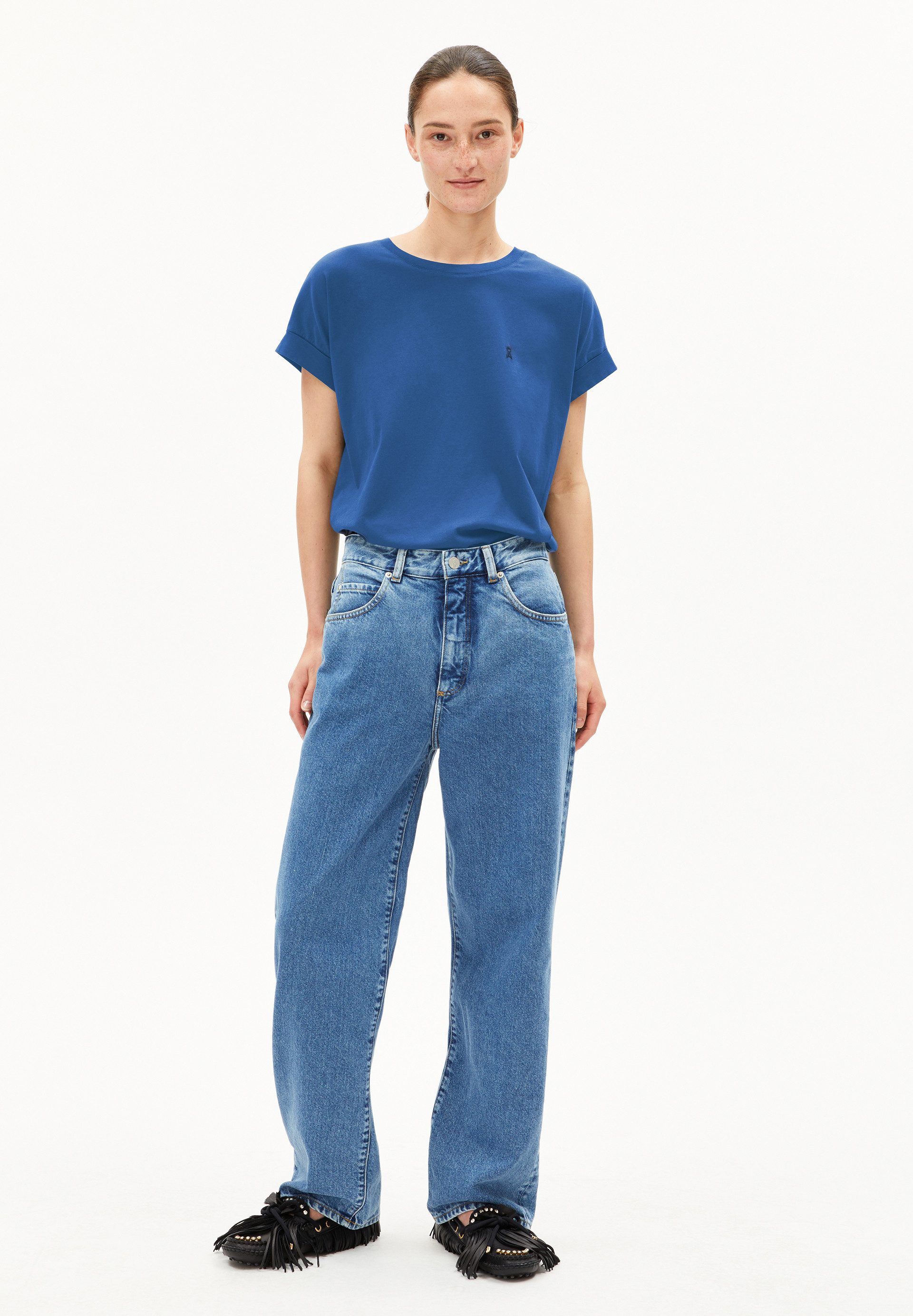 Armedangels T-Shirt IDAARA T-Shirt aus Bio-Baumwolle Loose Fit (Loose Fit) günstig online kaufen