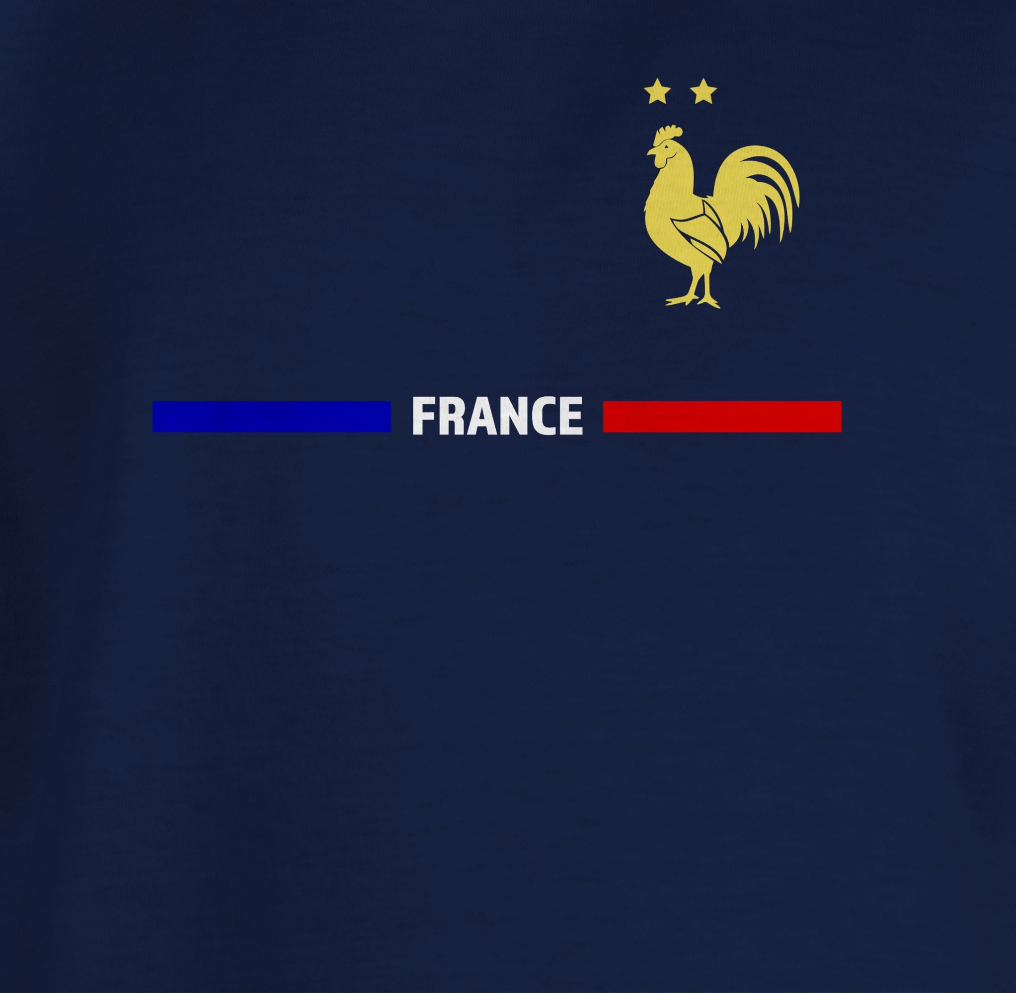 Shirtracer T-Shirt Frankreich Trikot Wappen, France mit Stolz, Französisches Fan-Motiv 2026 Fussball WM Fanartikel