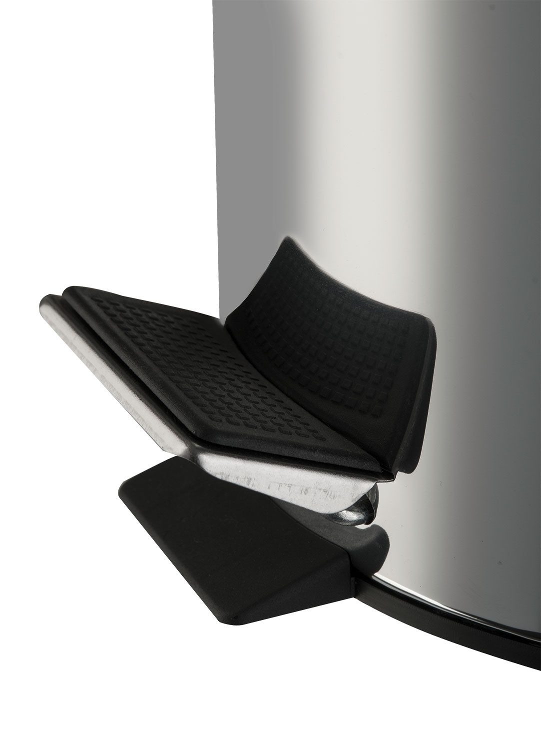 Home4You Kosmetikeimer, 2er Set, 12 Liter, Edelstahl, mit Griff, mit schwarzem Kunststoffeinsatz