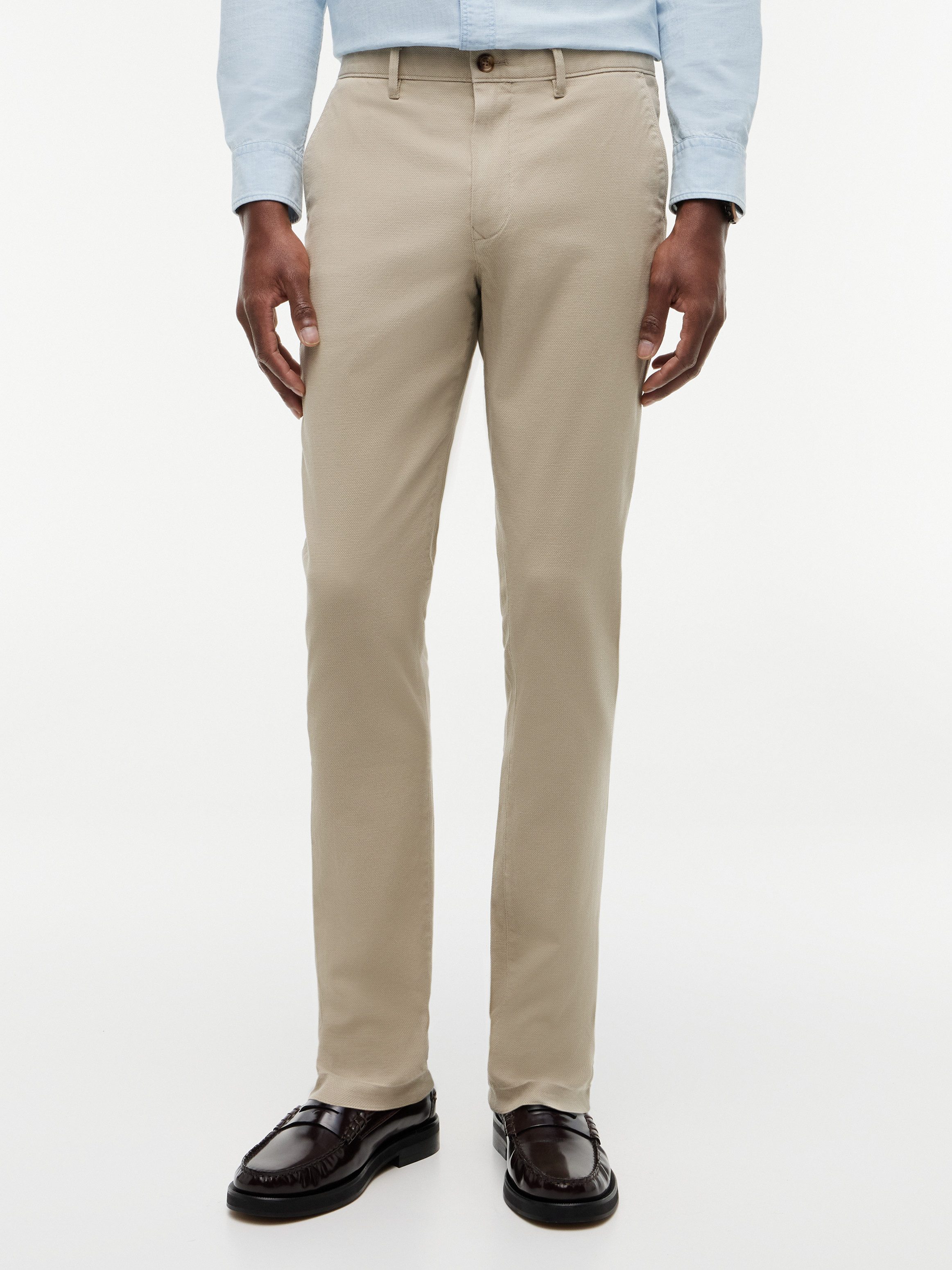 Tommy Hilfiger Chinohose BLEECKER OPEN STRUCTURE aus Stretch-Baumwolle, Slim Fit