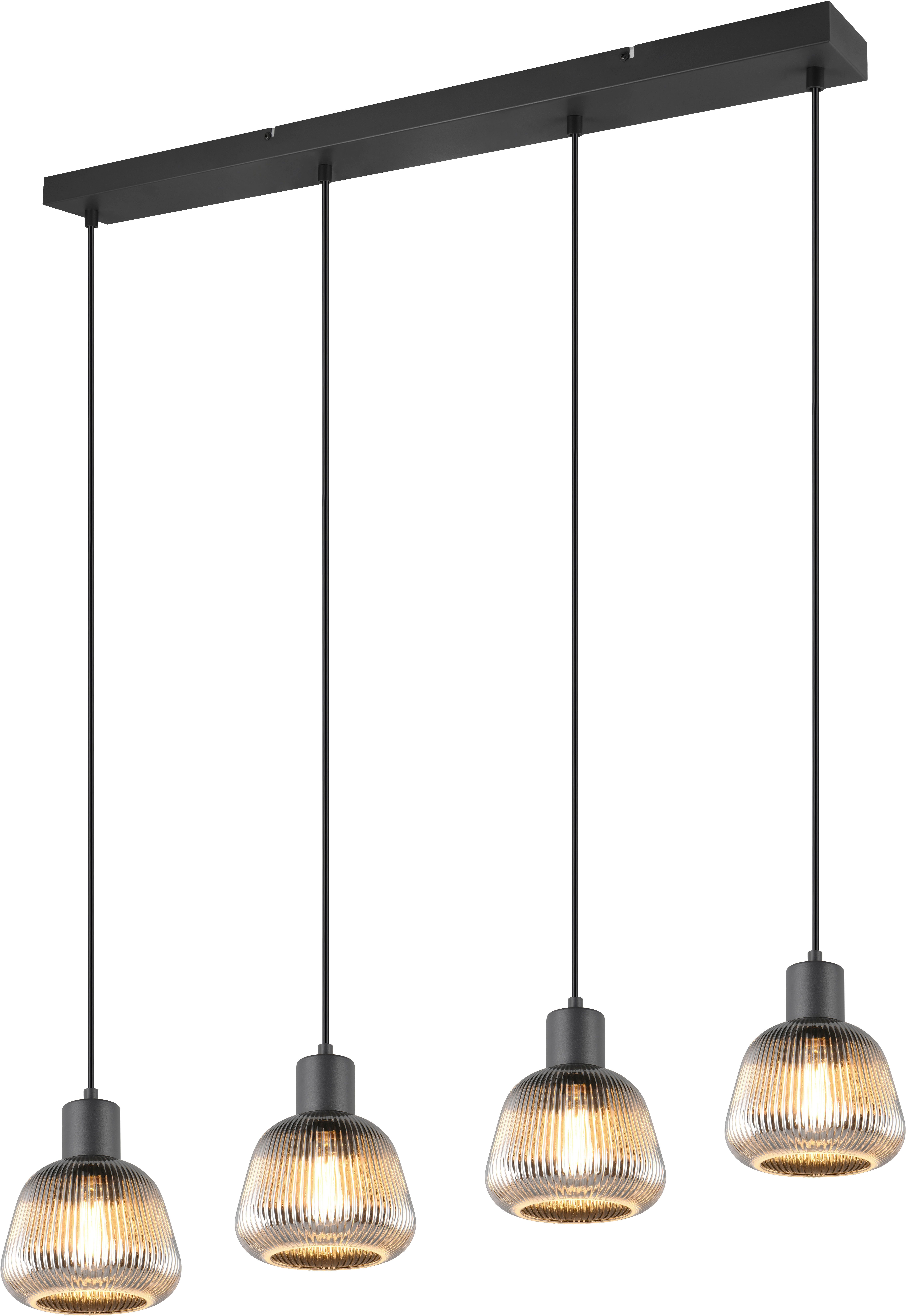 TRIO Leuchten Pendelleuchte TARIFA, 4-flammige Hängeleuchte exkl 4xE27 max günstig online kaufen