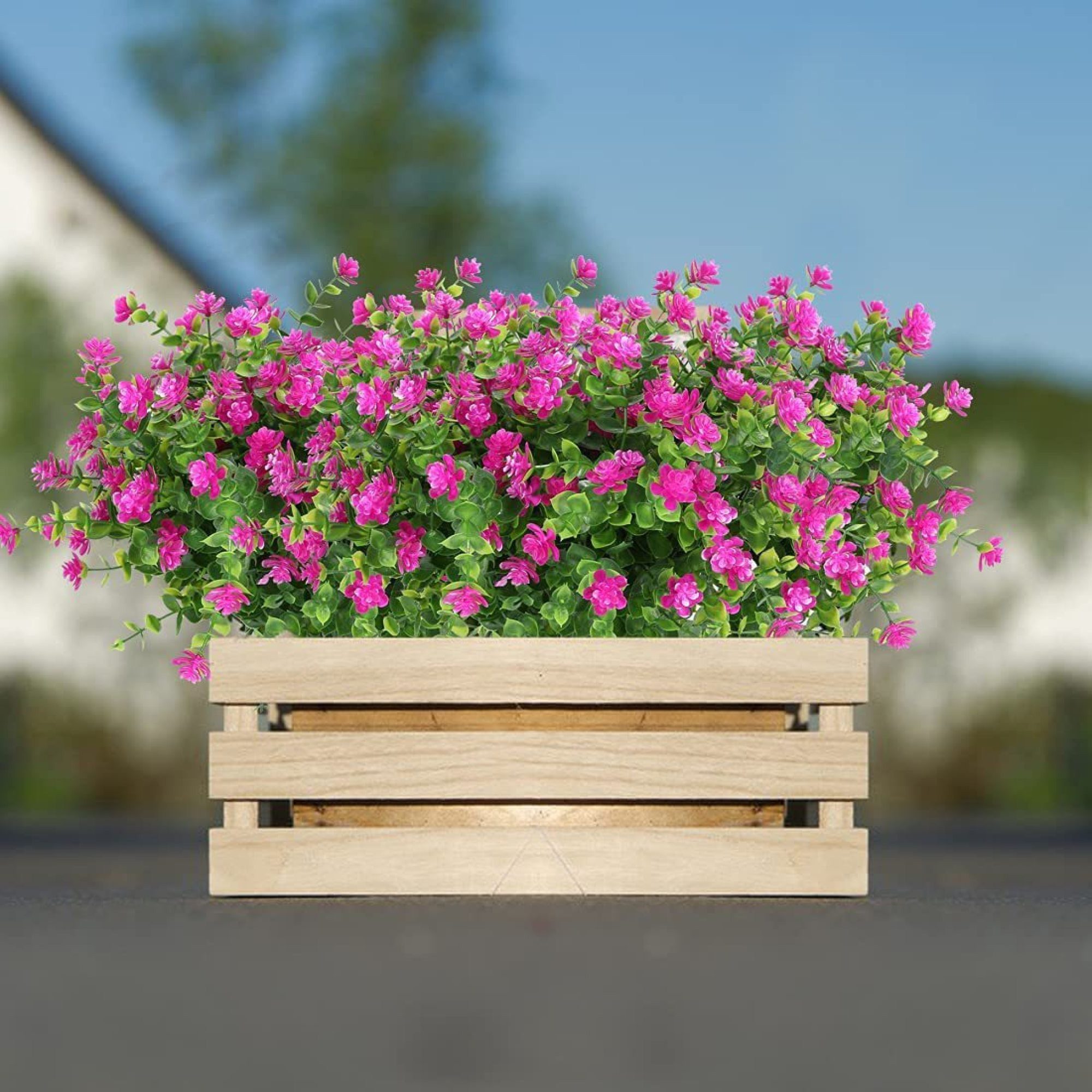 Kunstblumenstrauß 12 Stück künstliche Eukalyptus Teeblätter günstig online kaufen