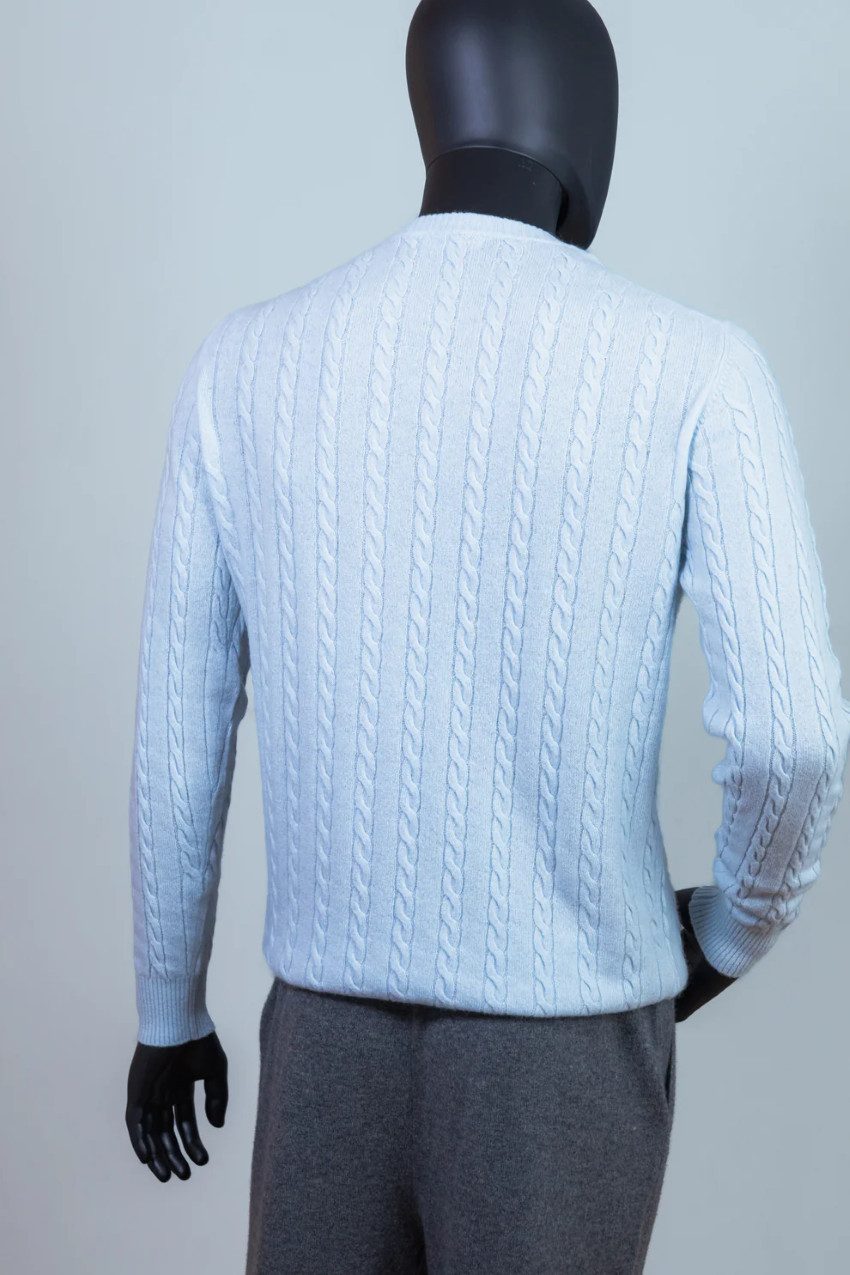 Ariun Kaschmirpullover Kaschmirpullover mit zeitlosem Zopfmuster günstig online kaufen