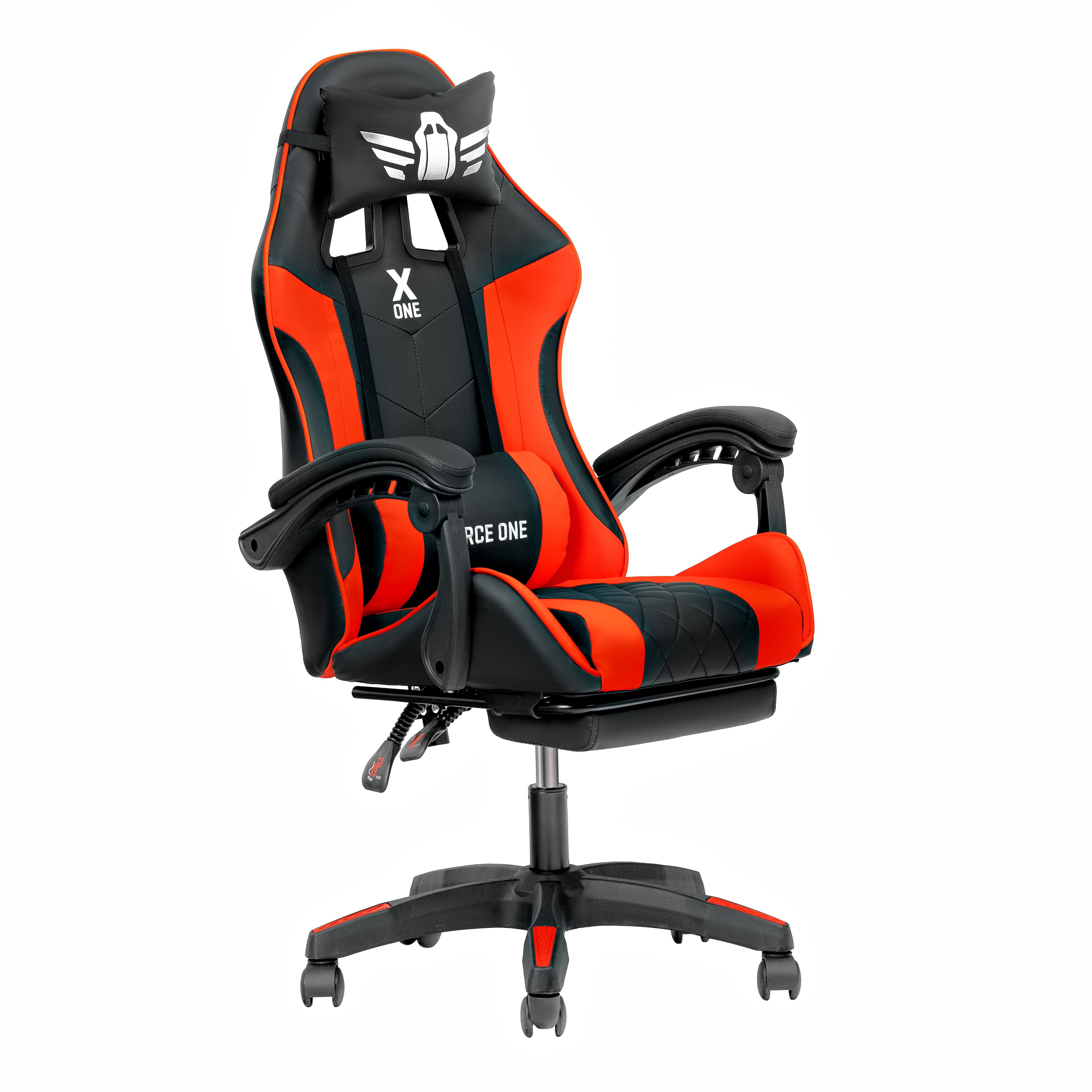 FORCE ONE Gaming-Stuhl X ONE Drehstuhl aus Kunstleder Race Stuhl mit Verste günstig online kaufen