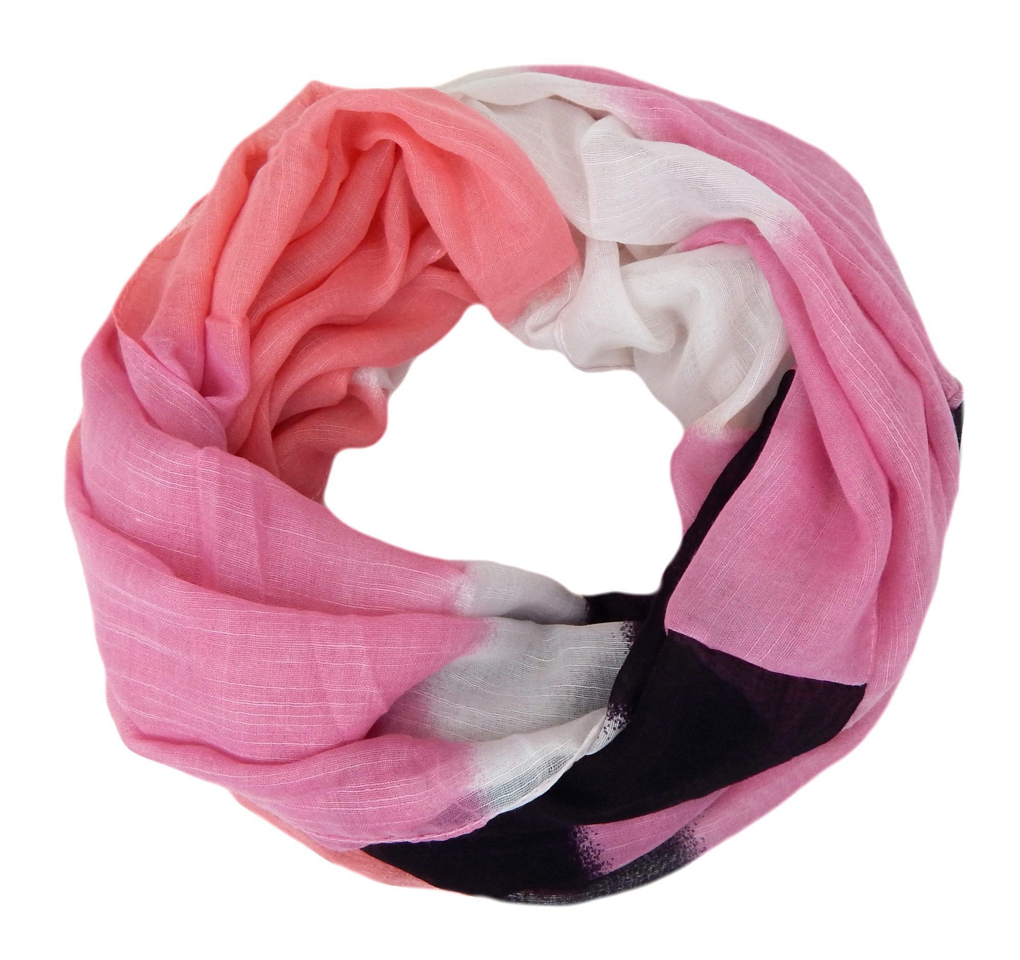 Ella Jonte Loop, im modernen Batik-Style – Weicher Schlauchschal in Trendfarben